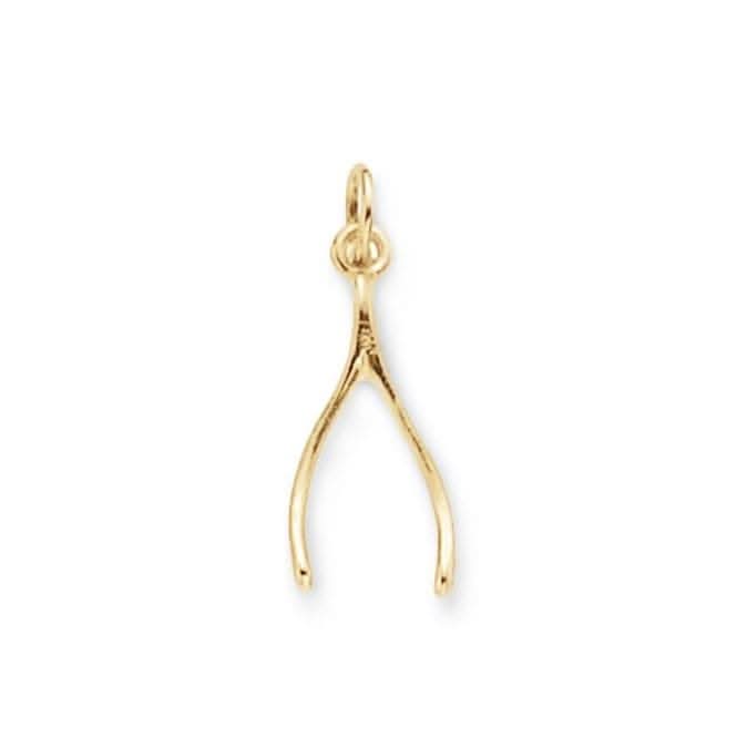 9ct Yellow Gold Wishbone Pendant PN484Acotis Gold JewelleryPN484