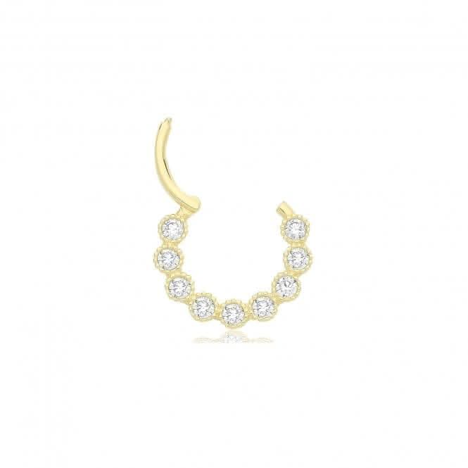 9ct  Yellow  Gold  Zirconia  Septum  Piercing  ES2058