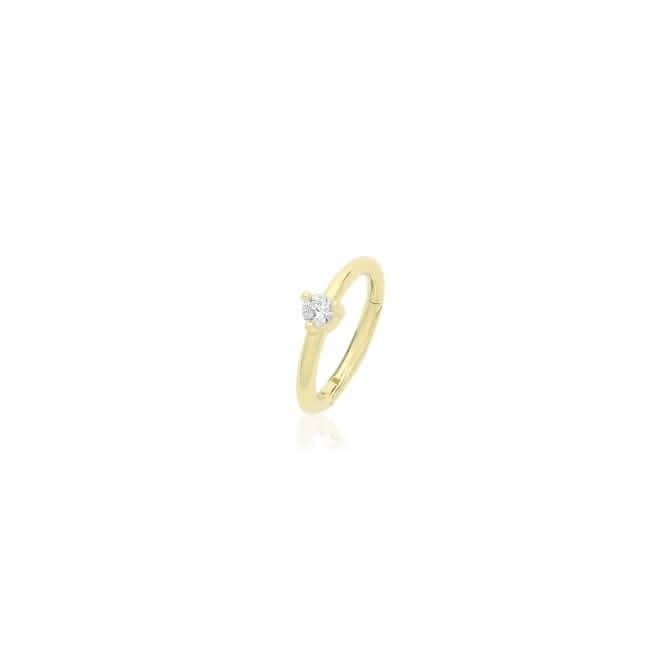 9ct  Yellow  Gold  Zirconia  Septum  Piercing  ES2060
