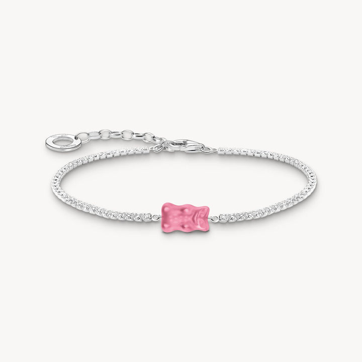 Sterling Silver HARIBO Pink Goldbears Bracelet A2187-052-9