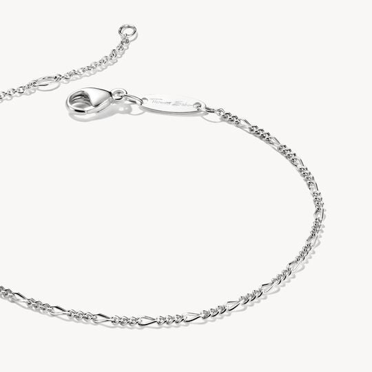 Thomas Sabo Charm Club Charming Connect Sterling Silver Figaro Design Bracelet A2207-001-21-L19v