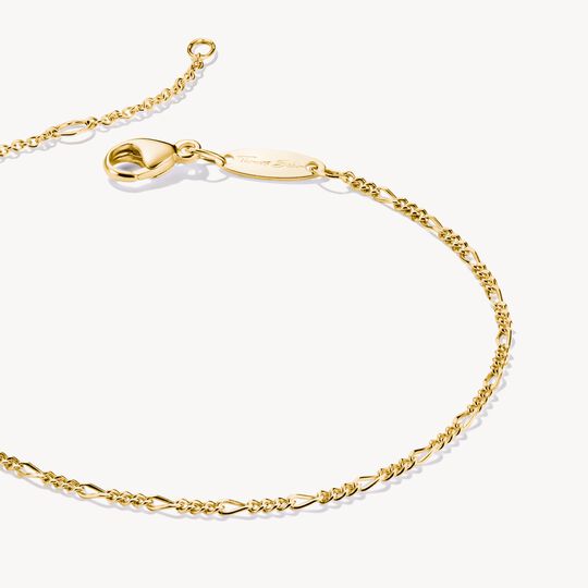 Thomas Sabo Charm Club Charming Connect Gold Plated Figaro Design Bracelet A2207-413-39-L19v