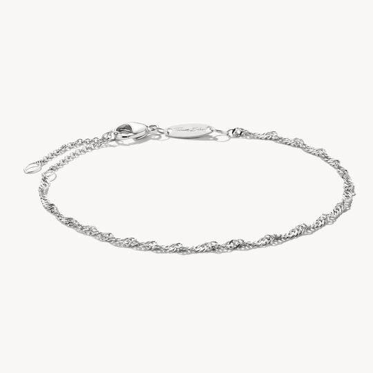 Thomas Sabo Charm Club Charming Connect Sterling Silver Singapore Design Bracelet A2208-001-21-L19v
