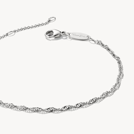 Thomas Sabo Charm Club Charming Connect Sterling Silver Singapore Design Bracelet A2208-001-21-L19v
