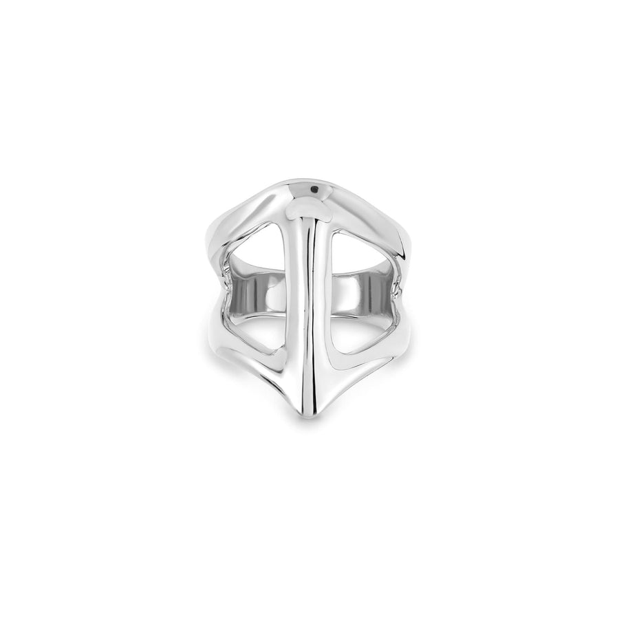 Metal Alloy Sterling Silver Plated Stingray Structure Ring ANI0846MTL000