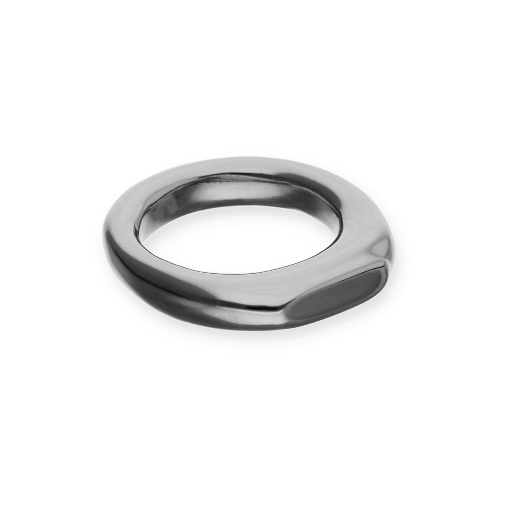 Metal Alloy Sterling Silver Plated Geometric Ring ANI0853MTL000