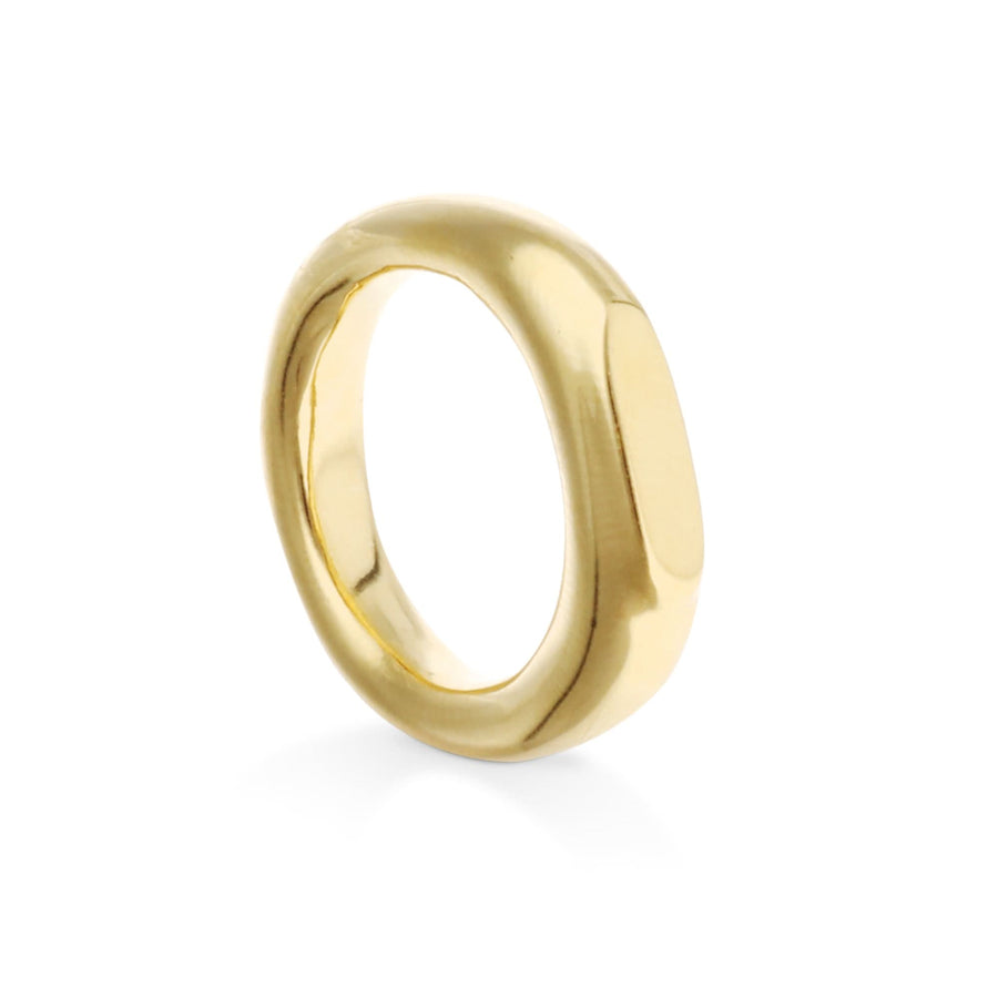 Metal Alloy 18K Gold Plated Geometric Ring ANI0853ORO000