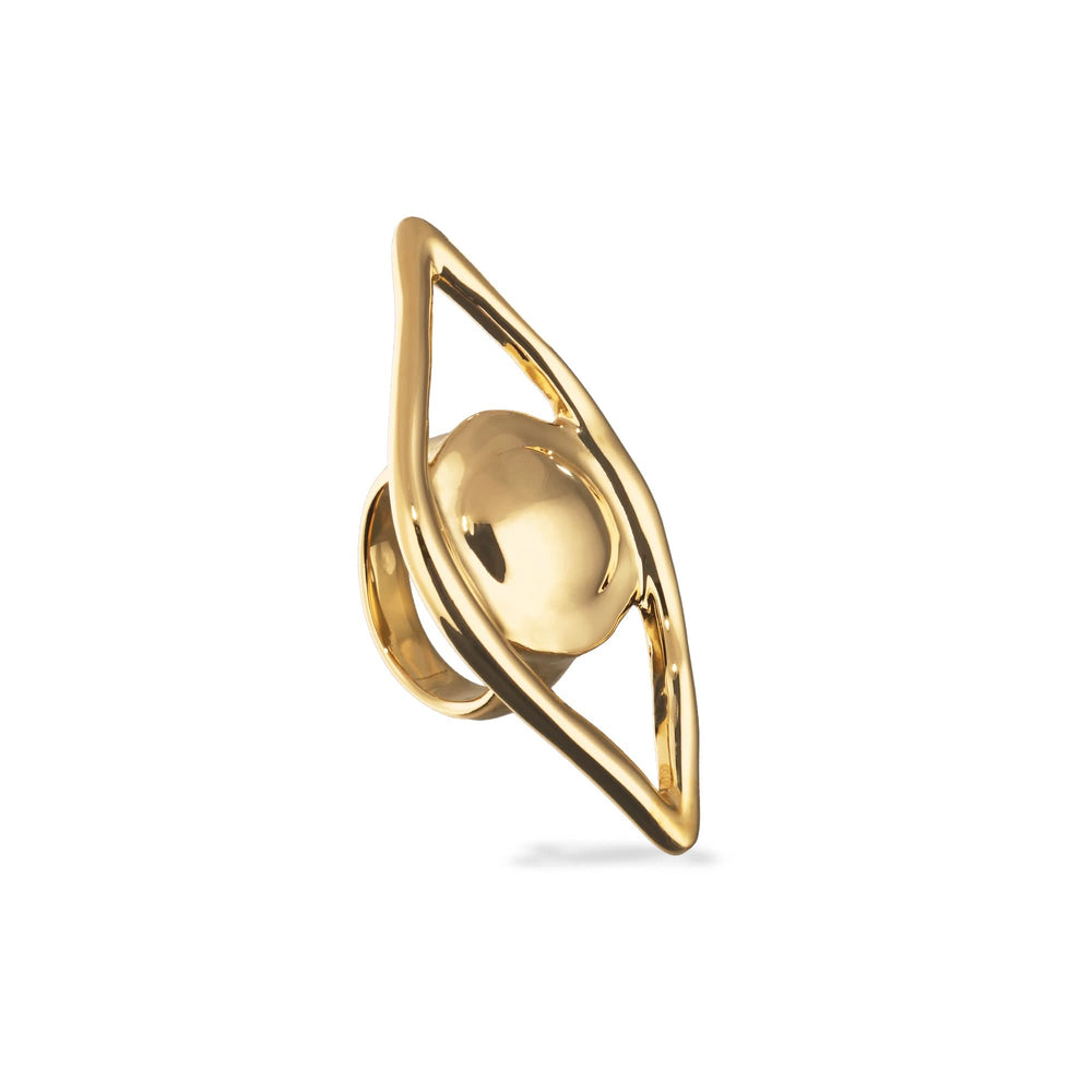 Metal Alloy Plated 18K Gold Eye Ring ANI0858ORO000