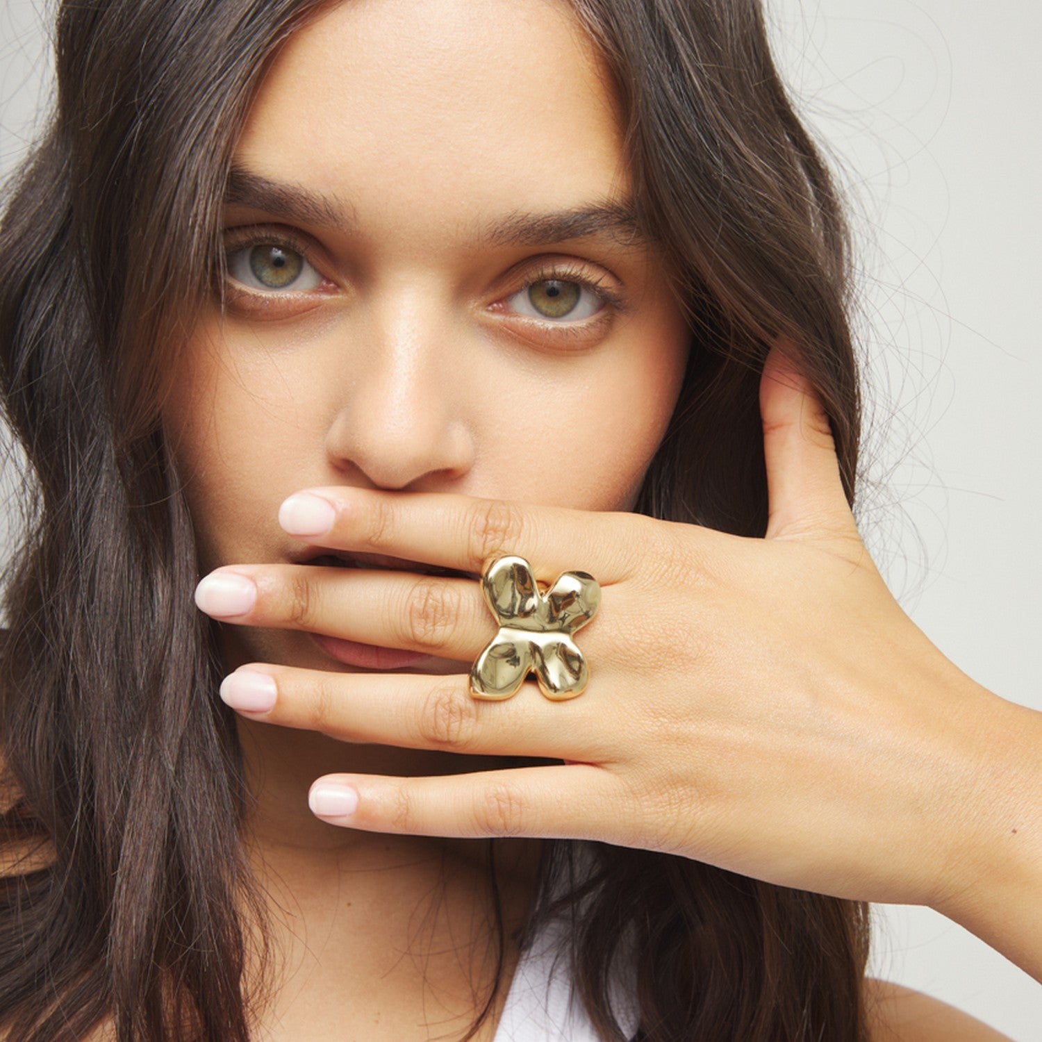 18K Gold Alloy The Shape Of A Butterfly Ring ANI0870ORO000