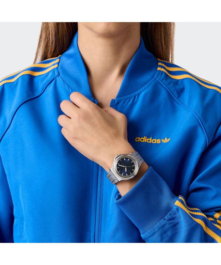 Adidas Unisex Blue Dial SST Bracelet Watch AOFH25505