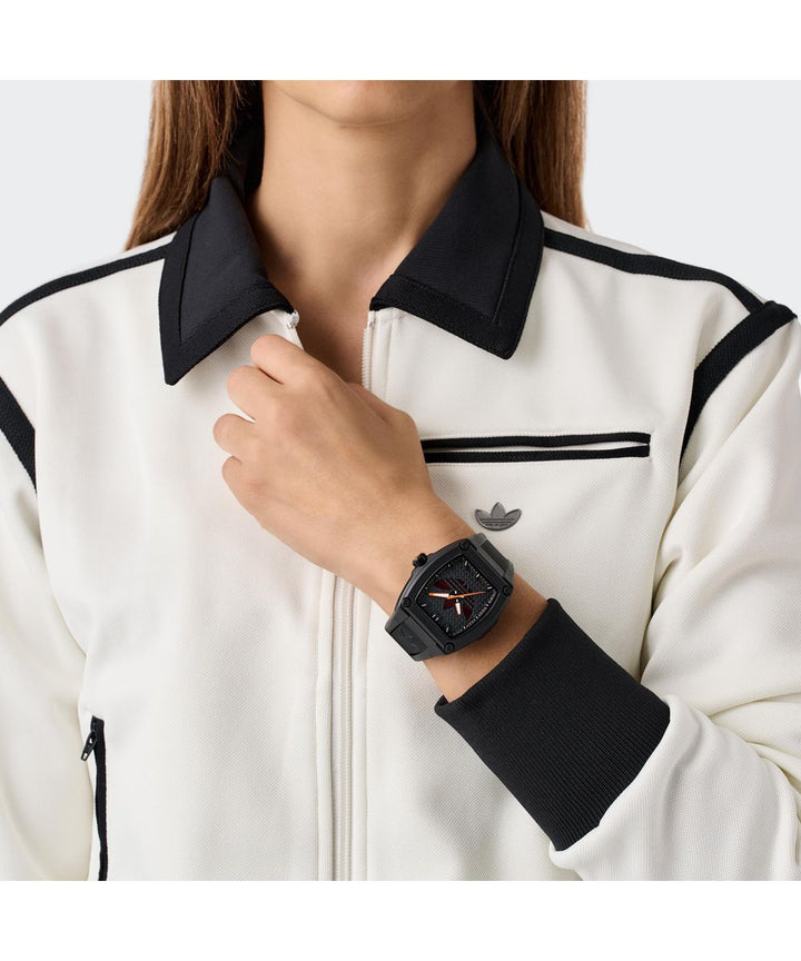 Adidas Unisex Black Resin Strap Watch AOFH25509