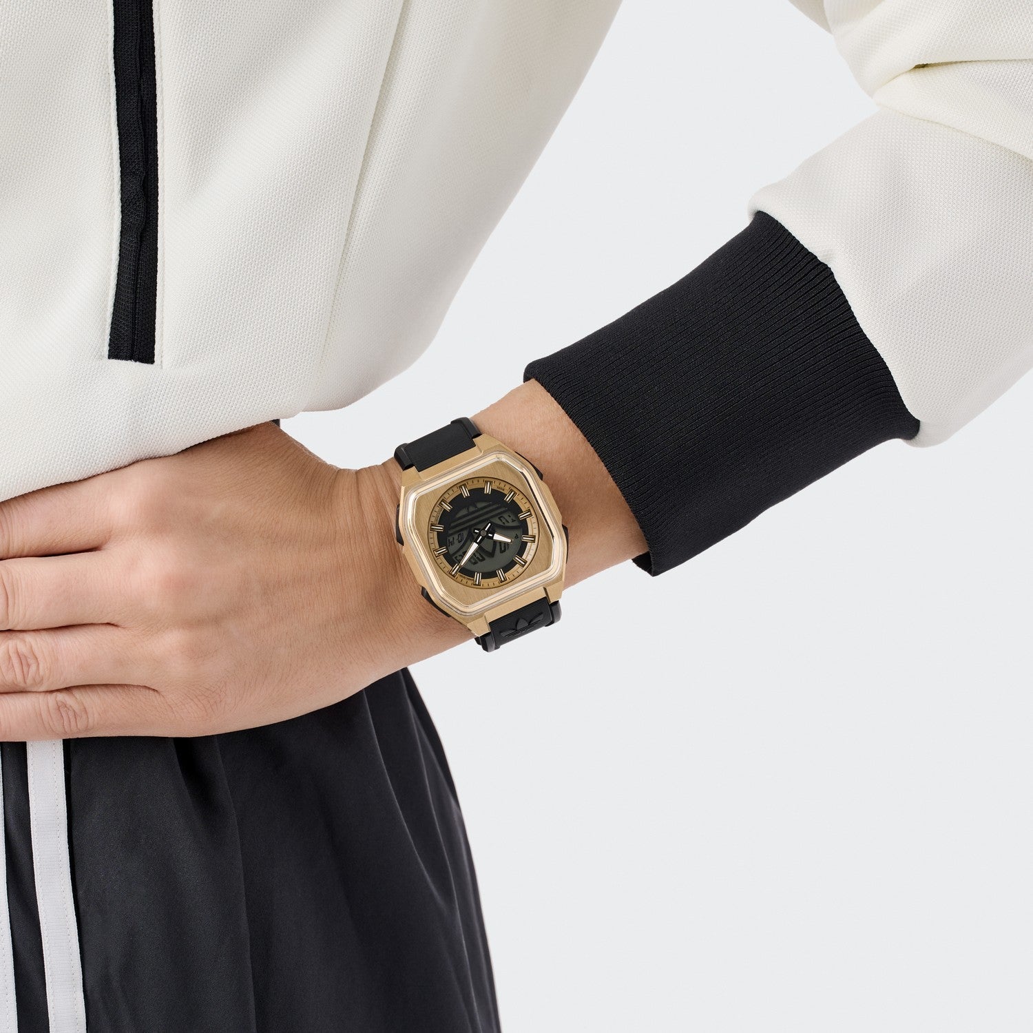 Adidas Unisex City Tech Six Gold-Tone Watch AOFH26014