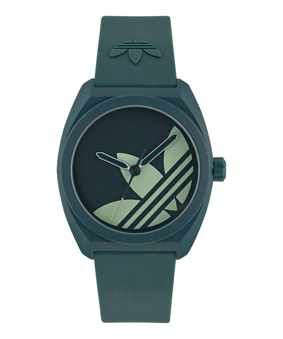 Adidas Unisex Green Dial Eco-Ceramic Bio-Resin Strap Watch AOST25541