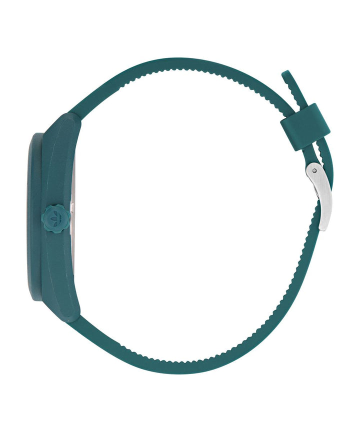 Adidas Unisex Green Dial Eco-Ceramic Bio-Resin Strap Watch AOST25541