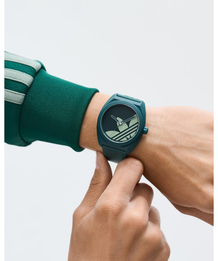 Adidas Unisex Green Dial Eco-Ceramic Bio-Resin Strap Watch AOST25541