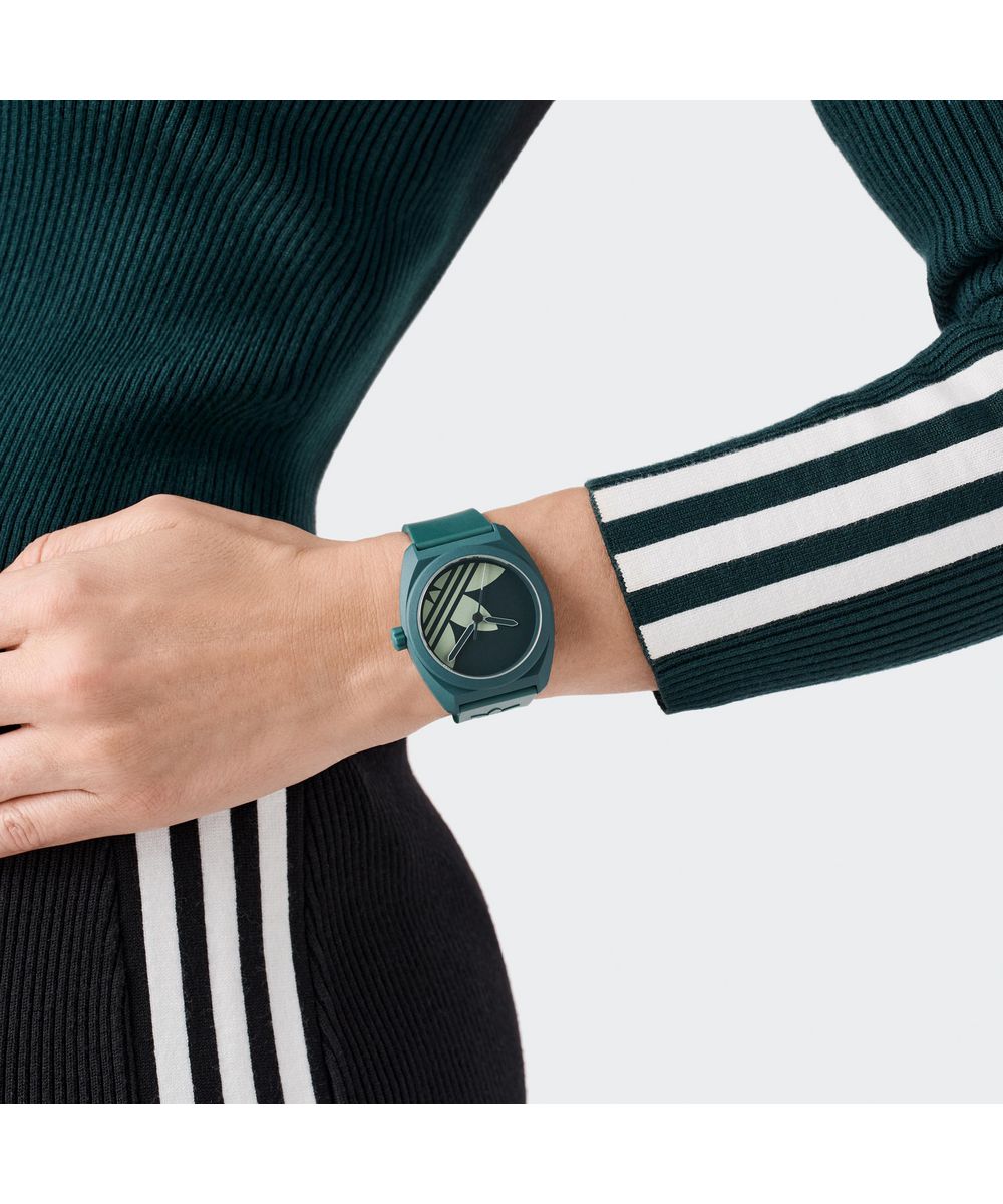 Adidas Unisex Green Dial Eco-Ceramic Bio-Resin Strap Watch AOST25541