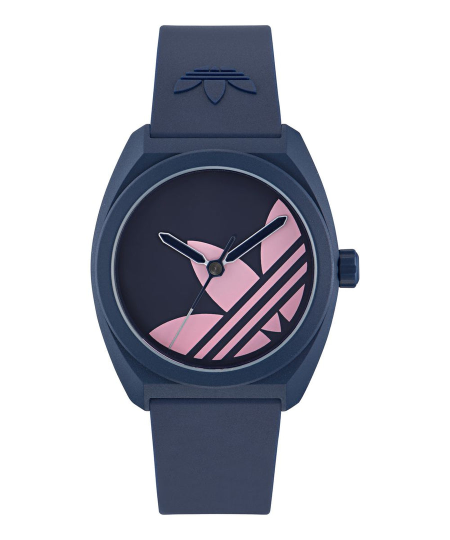 Adidas Unisex Blue Dial Eco-Ceramic Bio-Resin Strap Watch AOST25545