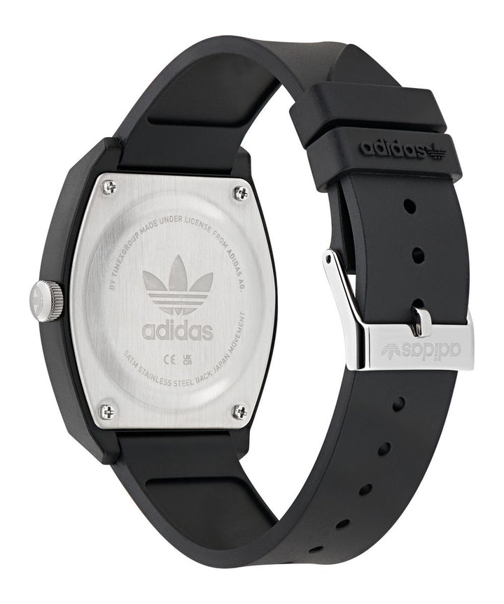 Adidas Unisex Green Dial Black Resin Strap Watch AOST25549