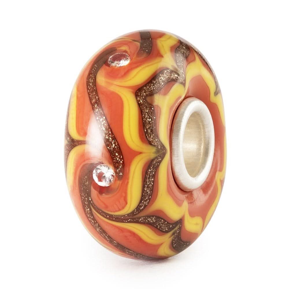 Amber Glow Radiance Glass Bead TGLBE-00253