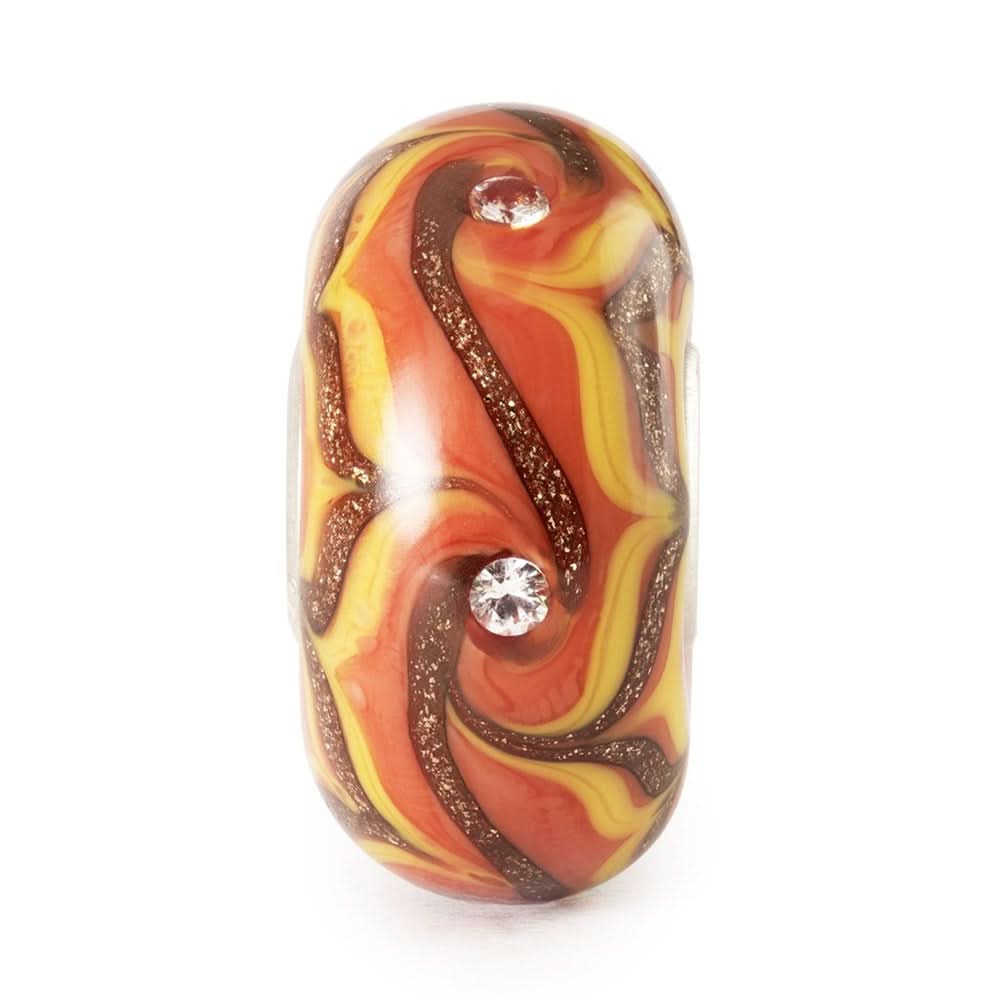 Amber Glow Radiance Glass Bead TGLBE-00253