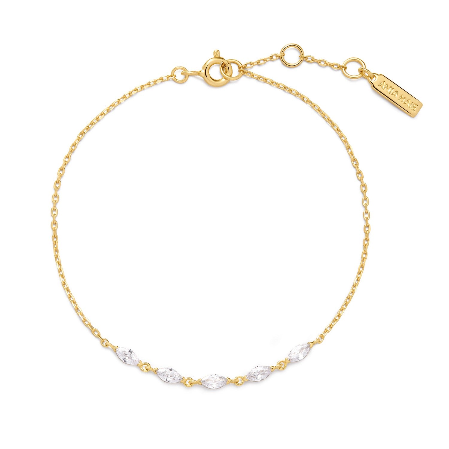 Gold and silver bracelet on a white background