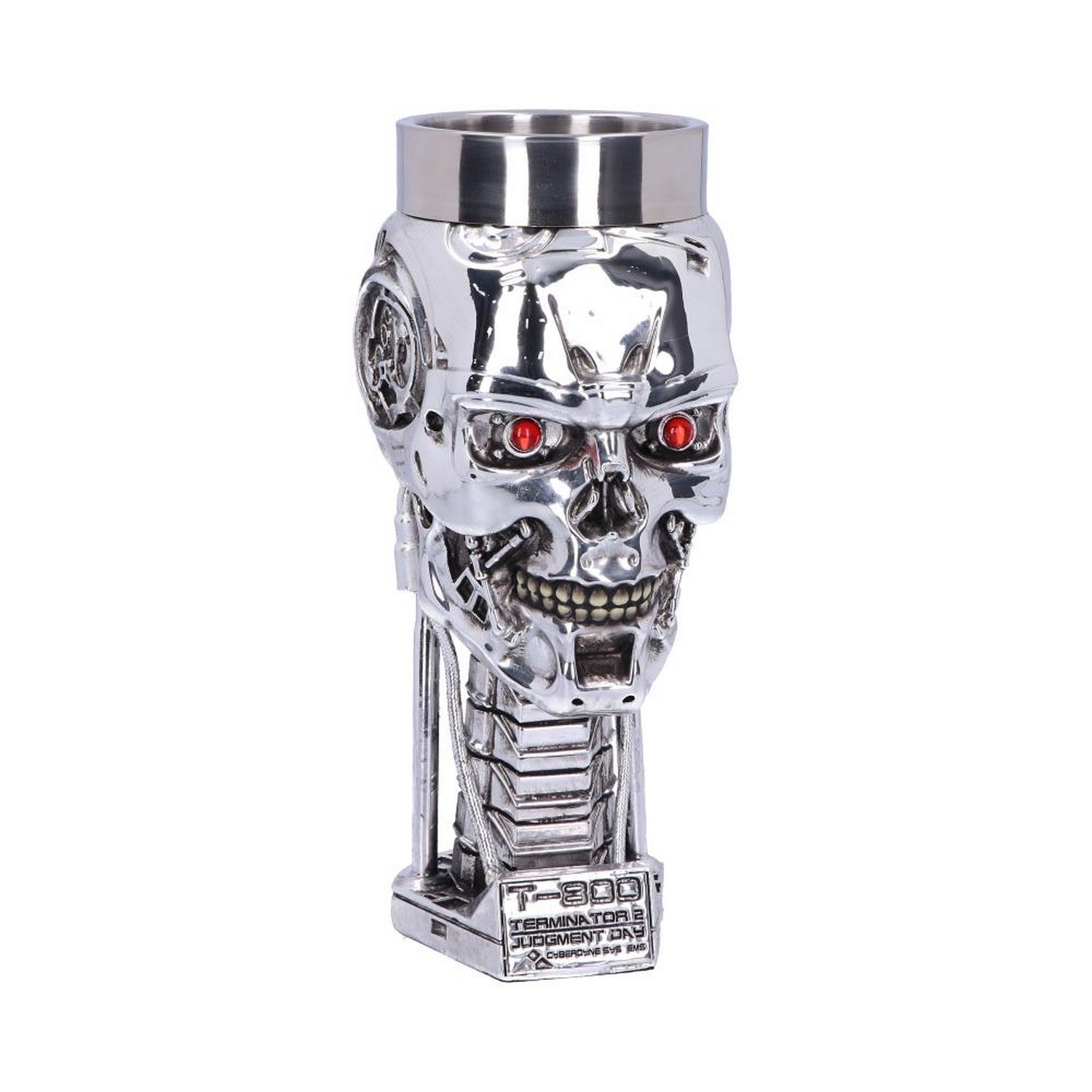 T-800 Terminator 2 Judgement Day T2 Head Goblet Wine Glass B1456D5