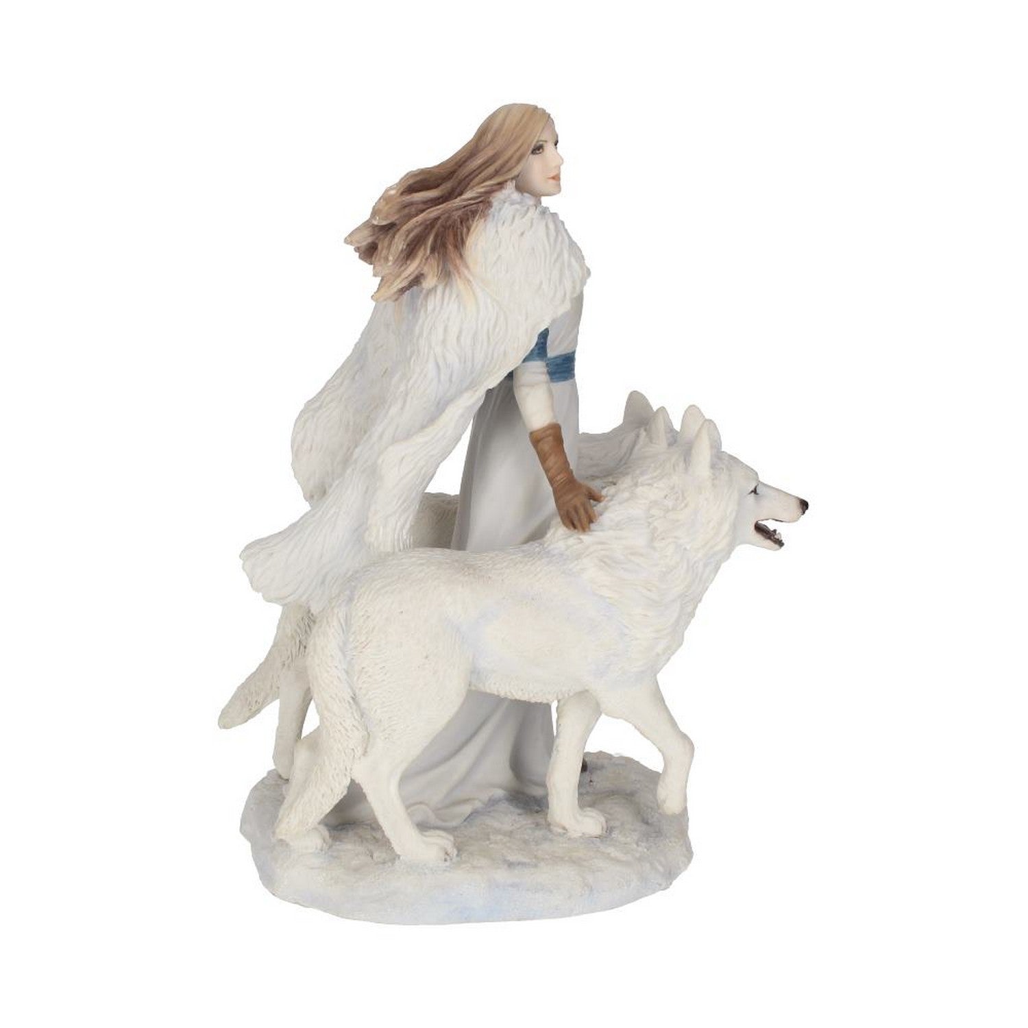 Anne Stokes Winter Guardians Wolf Companion Figurine B1535E5