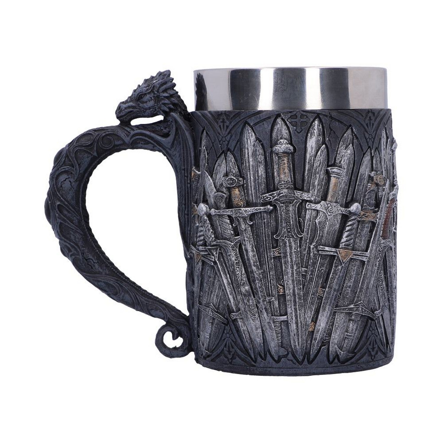 Medieval Sword Dragon Tankard Gothic Fantasy Mug B1940F6