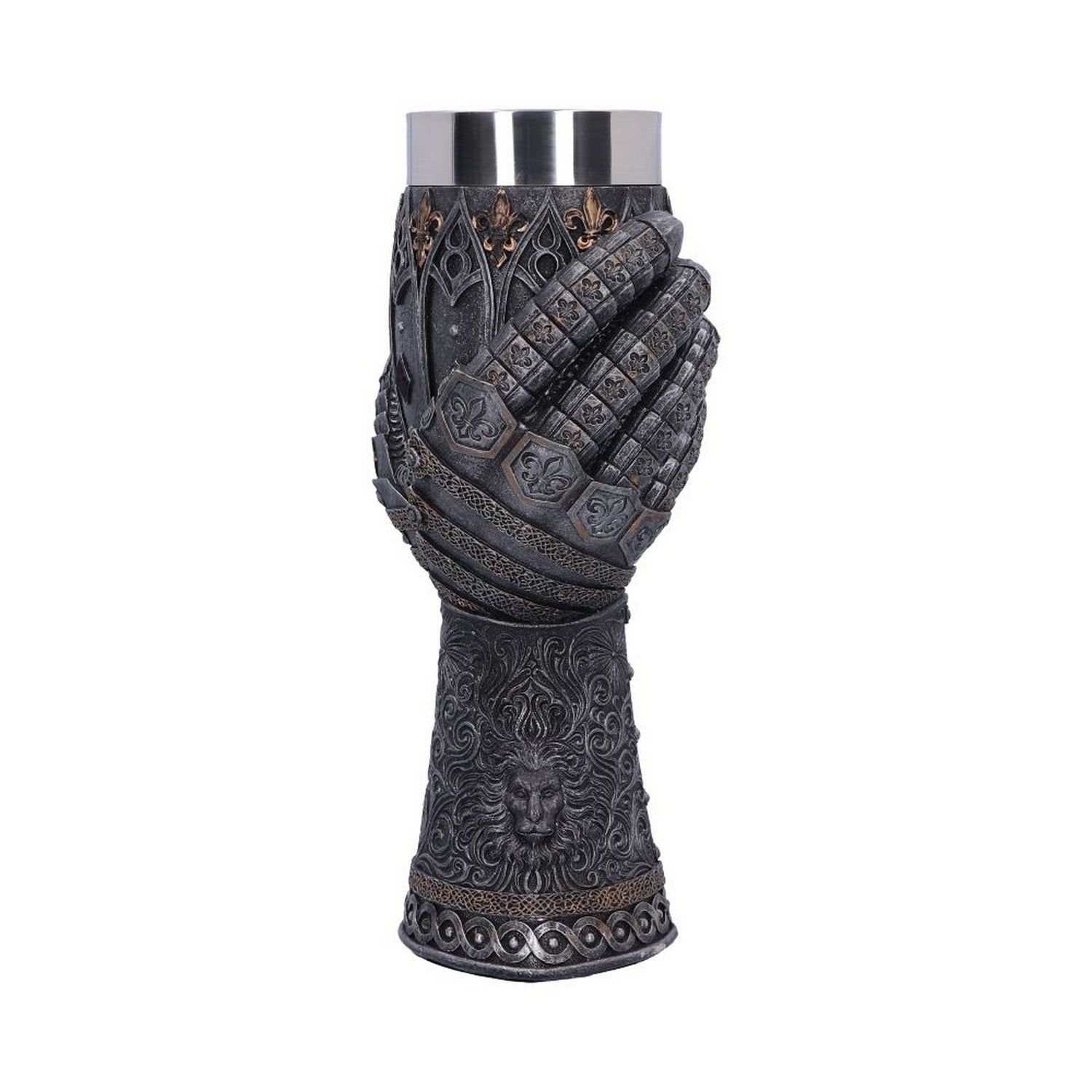 Medieval Lion Heart Gauntlet Armour Goblet B2404G6