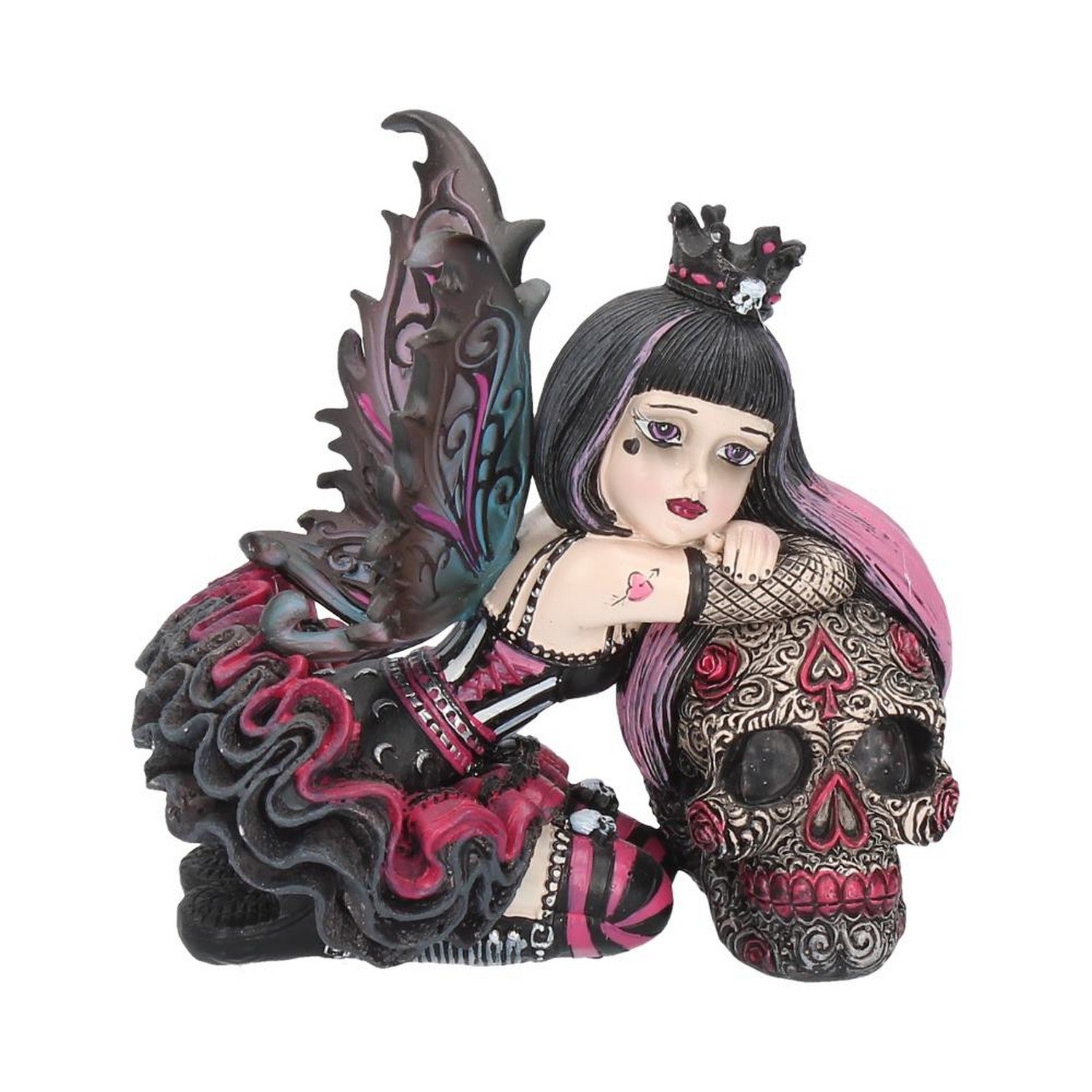 Little Shadows Lolita Figurine Gothic Fairy and Sugar Skull Ornament B2771G6