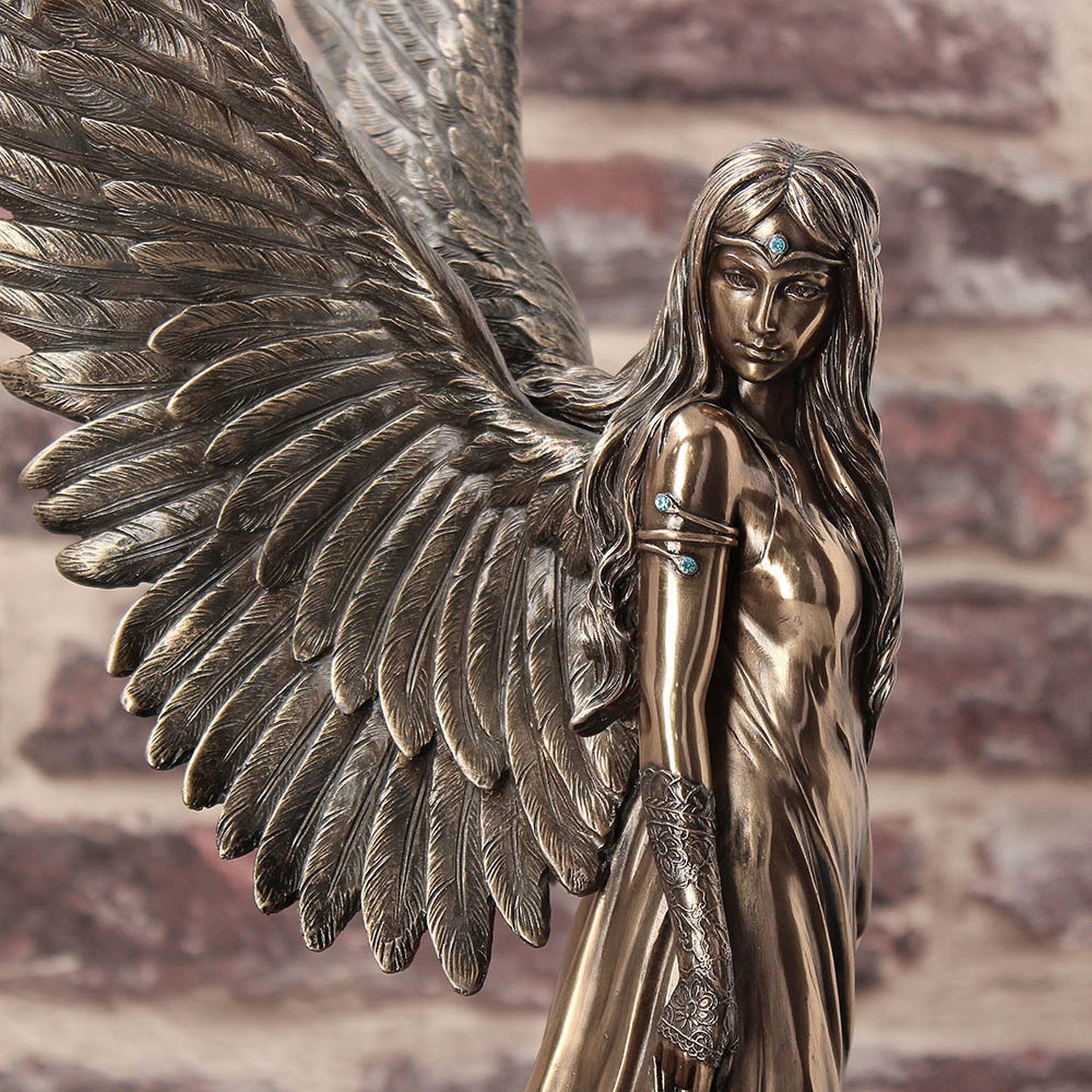 Large Anne Stokes Spirit Guide Bronze Ornament 43cm B2994H7