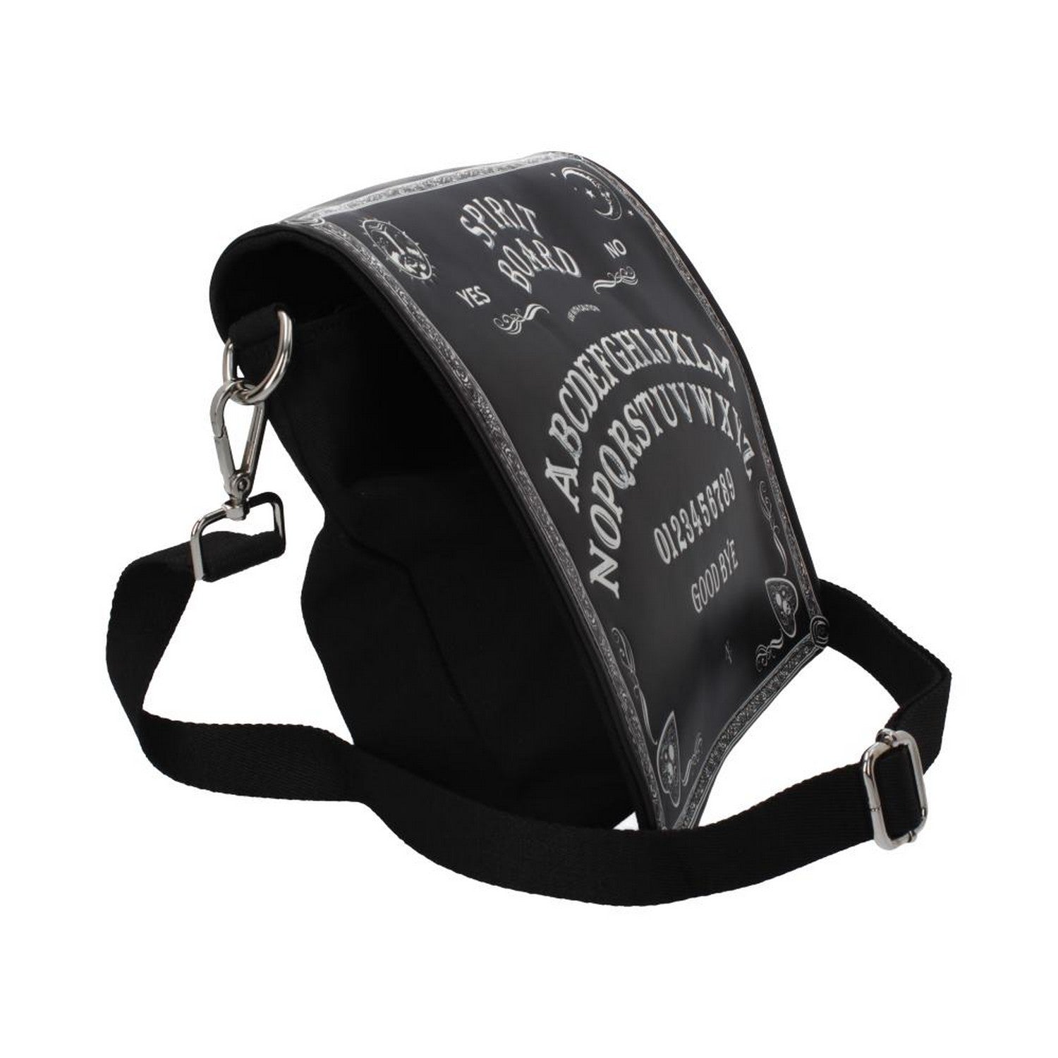Nemesis Now Spirit Board Embossed Shoulder Tablet Bag Black 25cm B4369M8
