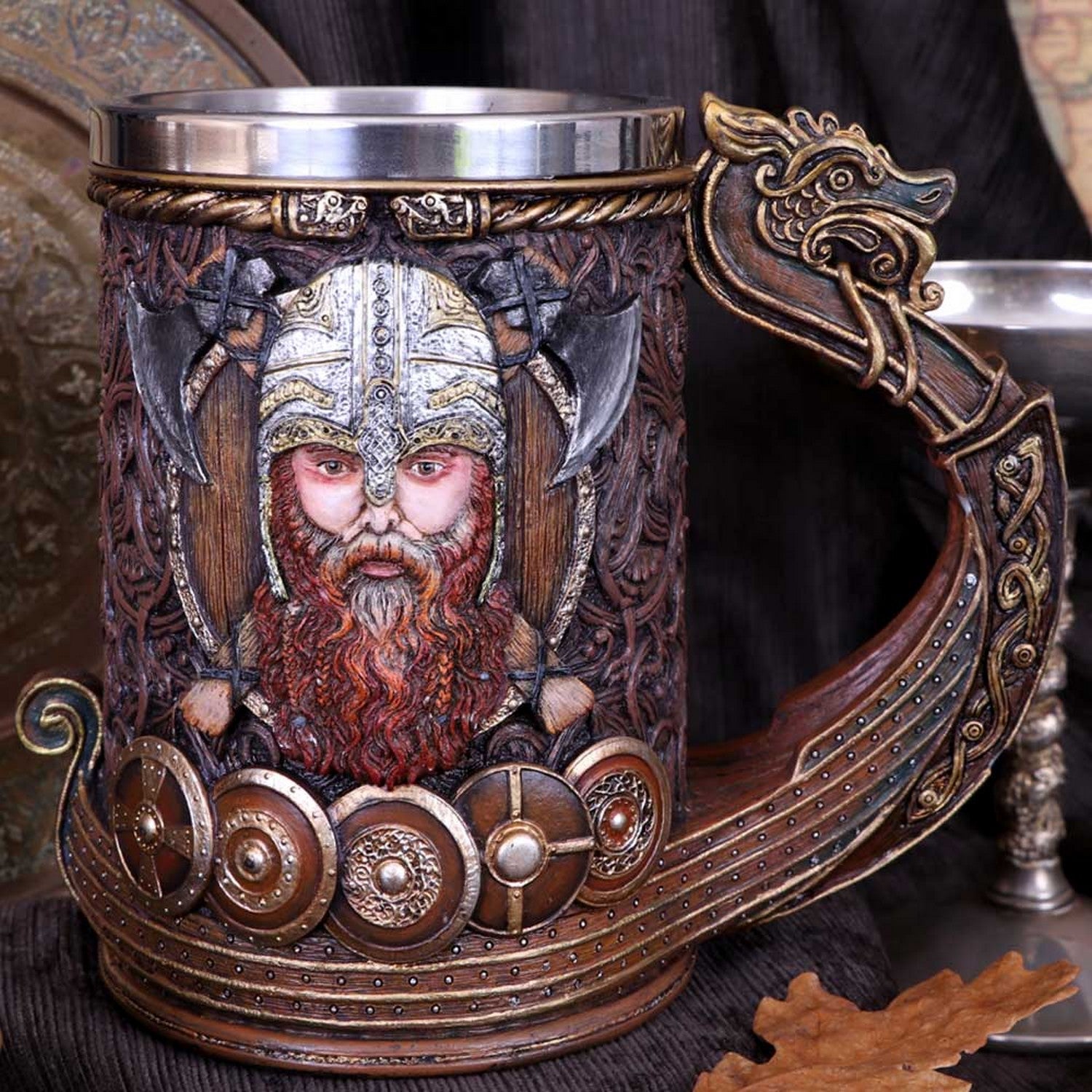 Drakkar Viking Dragon Boat Tankard B4723P9