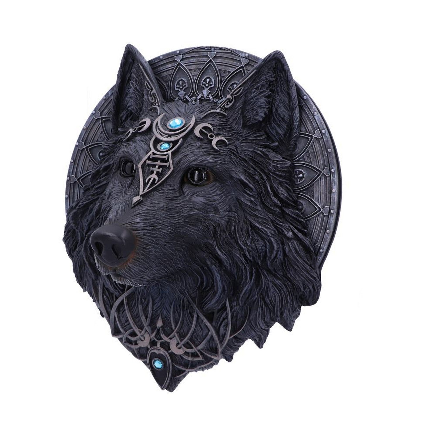 Dark Gothic Magical Wolf Moon Wall Hanging Plaque B5240S0