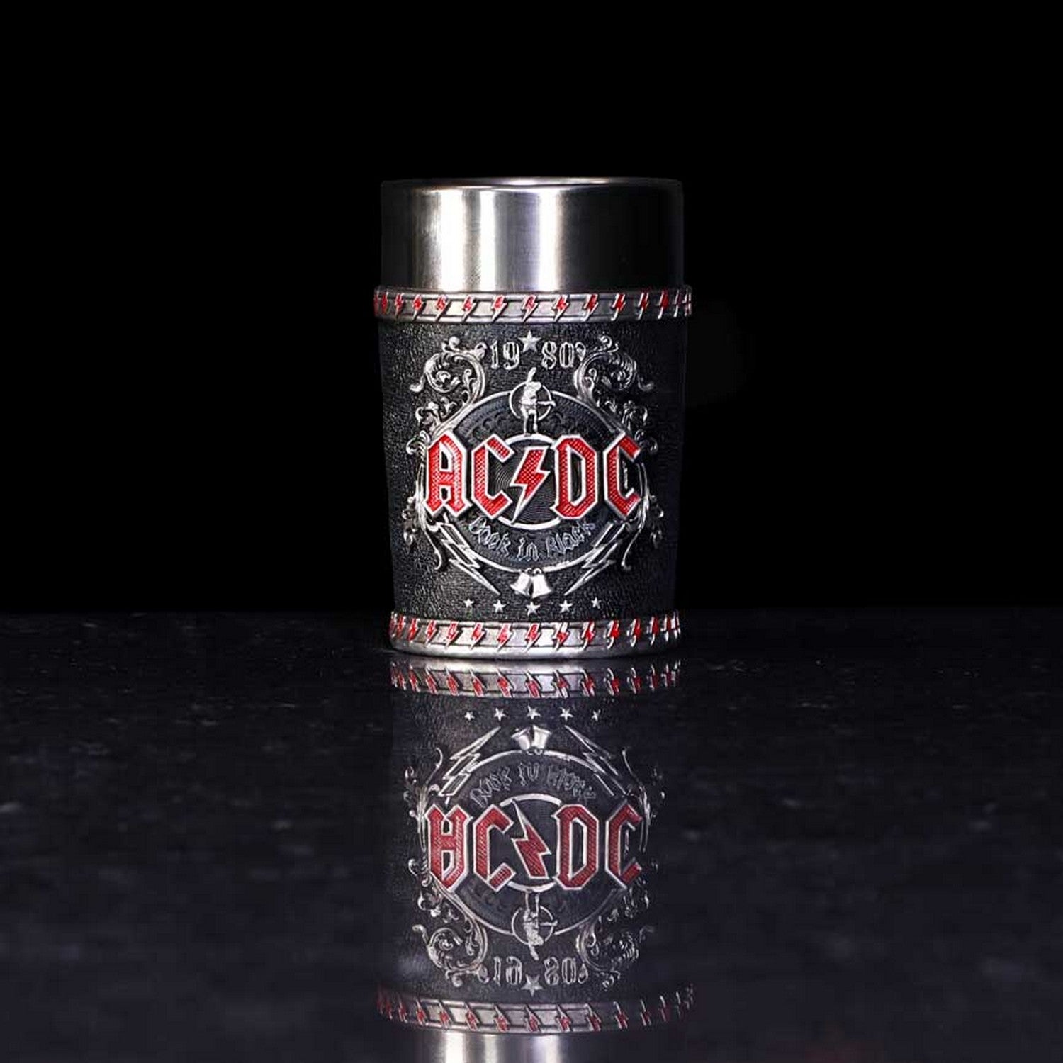 Officially licensed ACDC Back in Black Shot Glass B5567T1