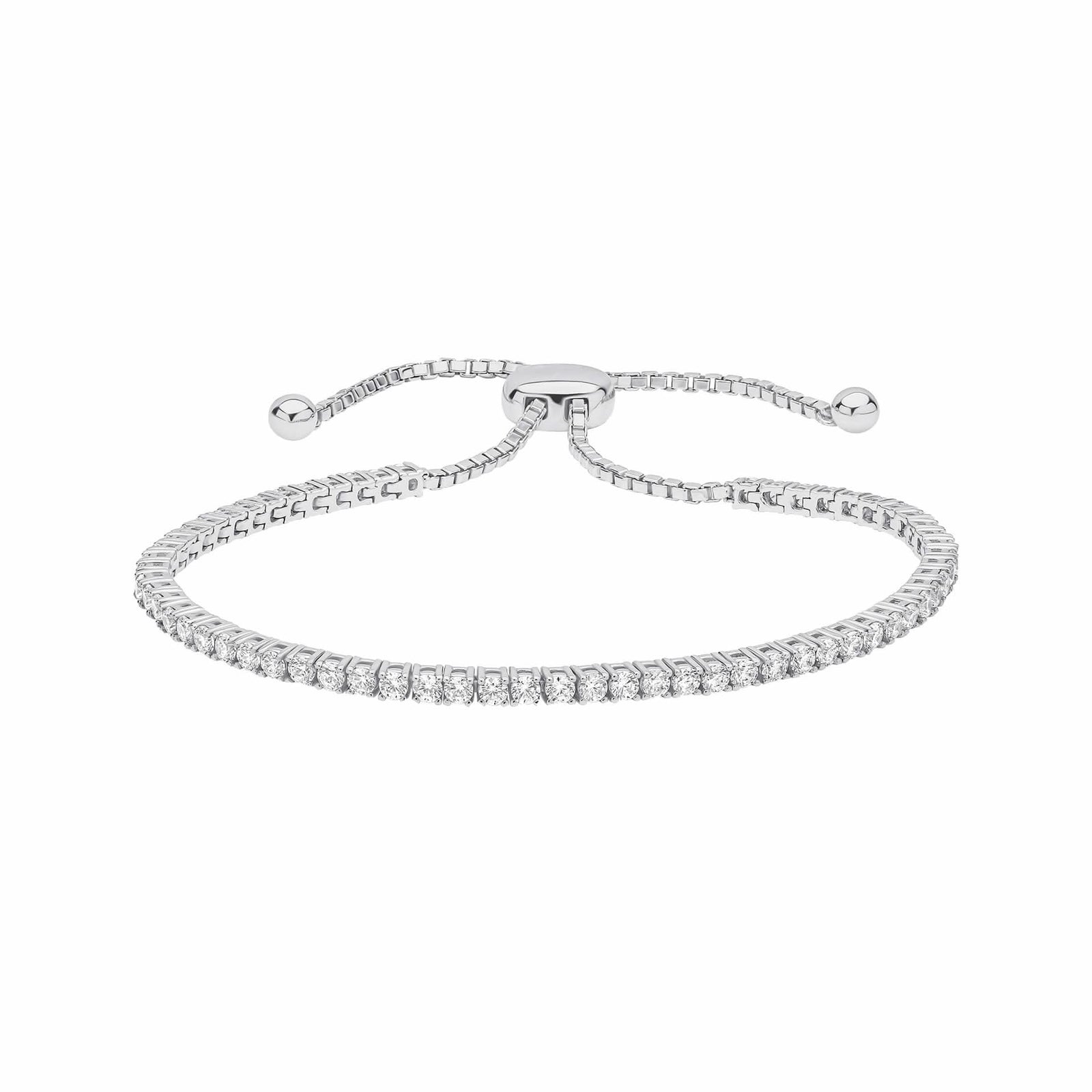 Diamonfire Cubic Zirconia Silver Toggle Bracelet B5581