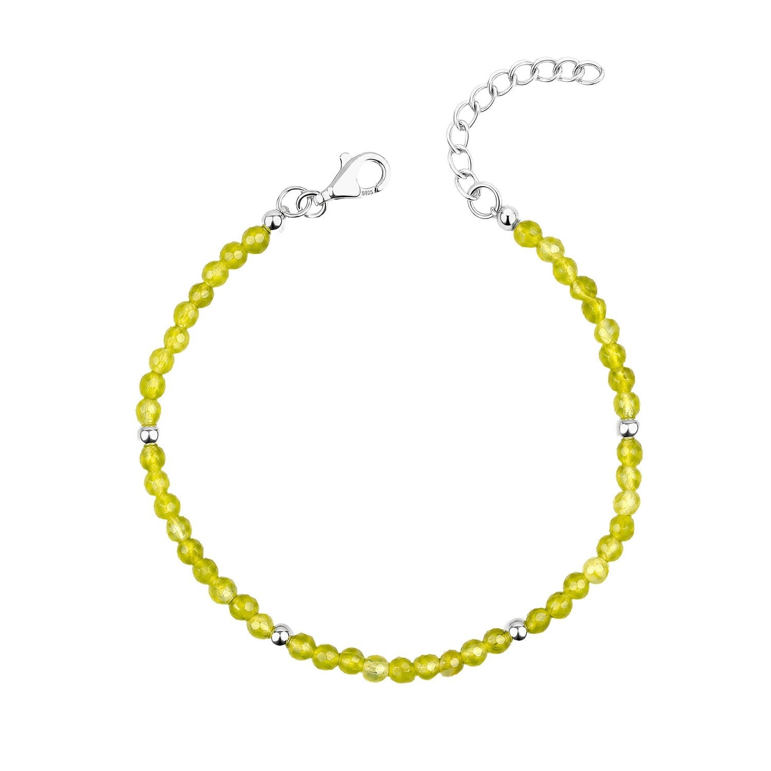 Beginnings Sterling Silver Olive Bracelet B5665G