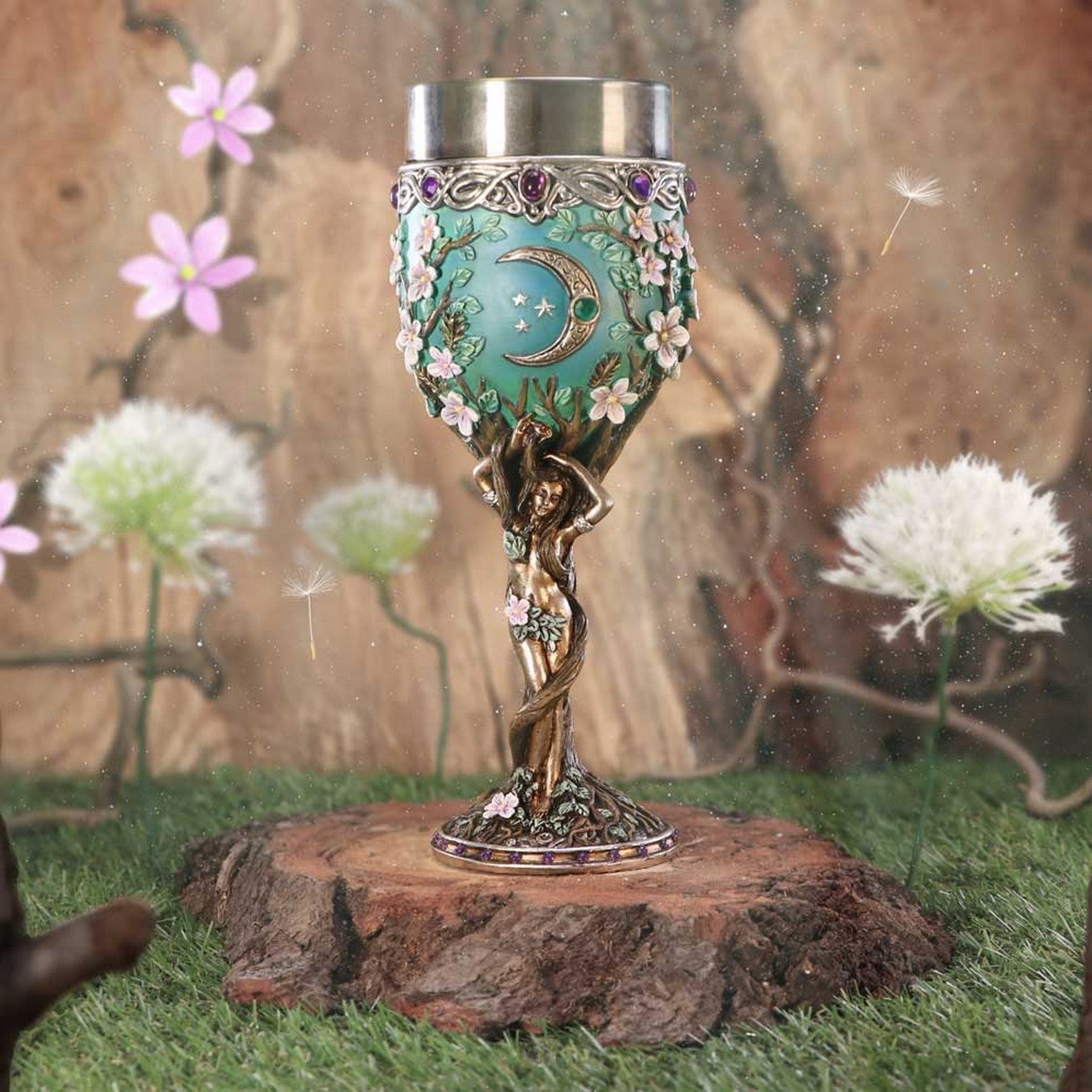 Triple Moon Goddess Maiden Goblet 20.8cm B6057W2