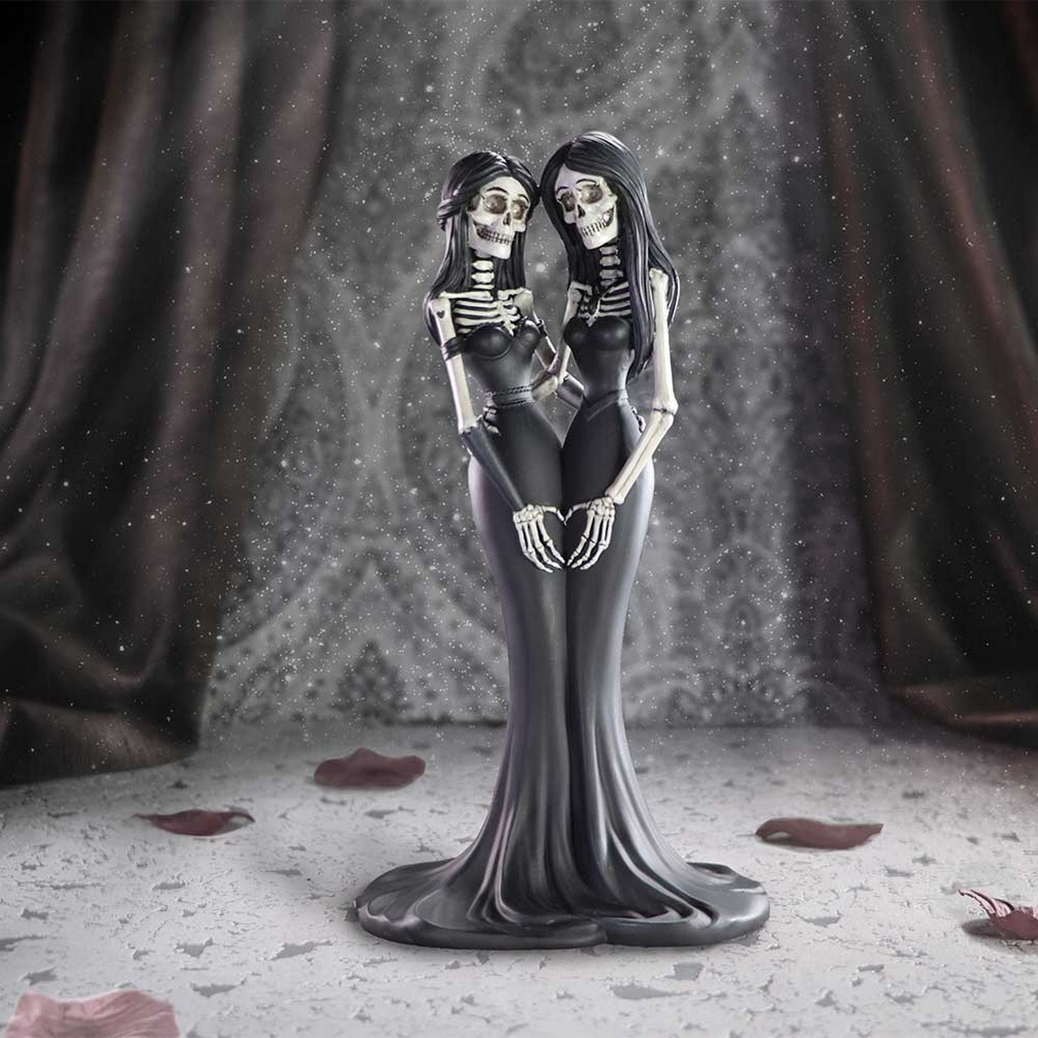 Eternal Sisters Gothic Skeletons Figurine 24cm B6461X3