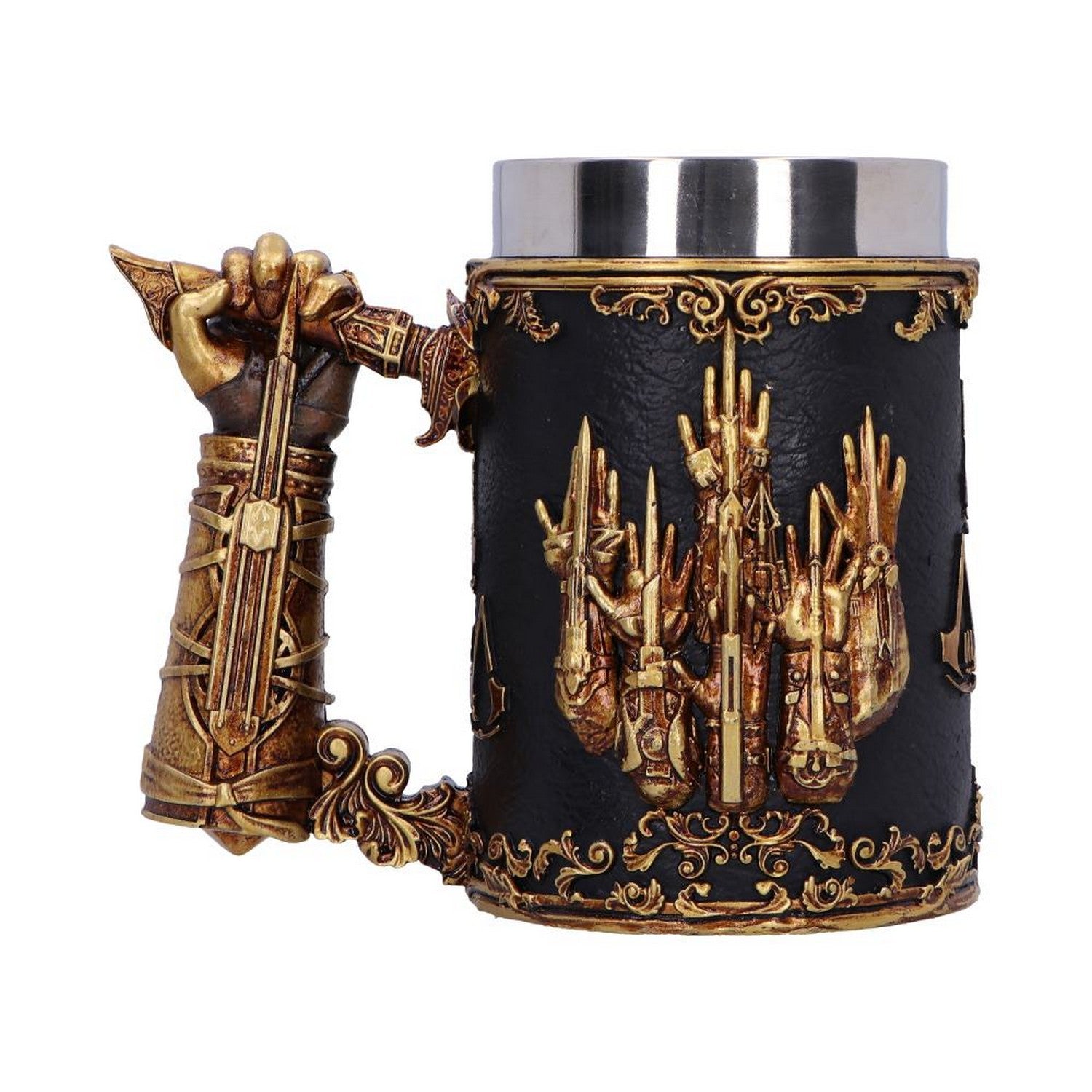 Assassin's Creed Through the Ages Black and Gold Tankard B6643B24