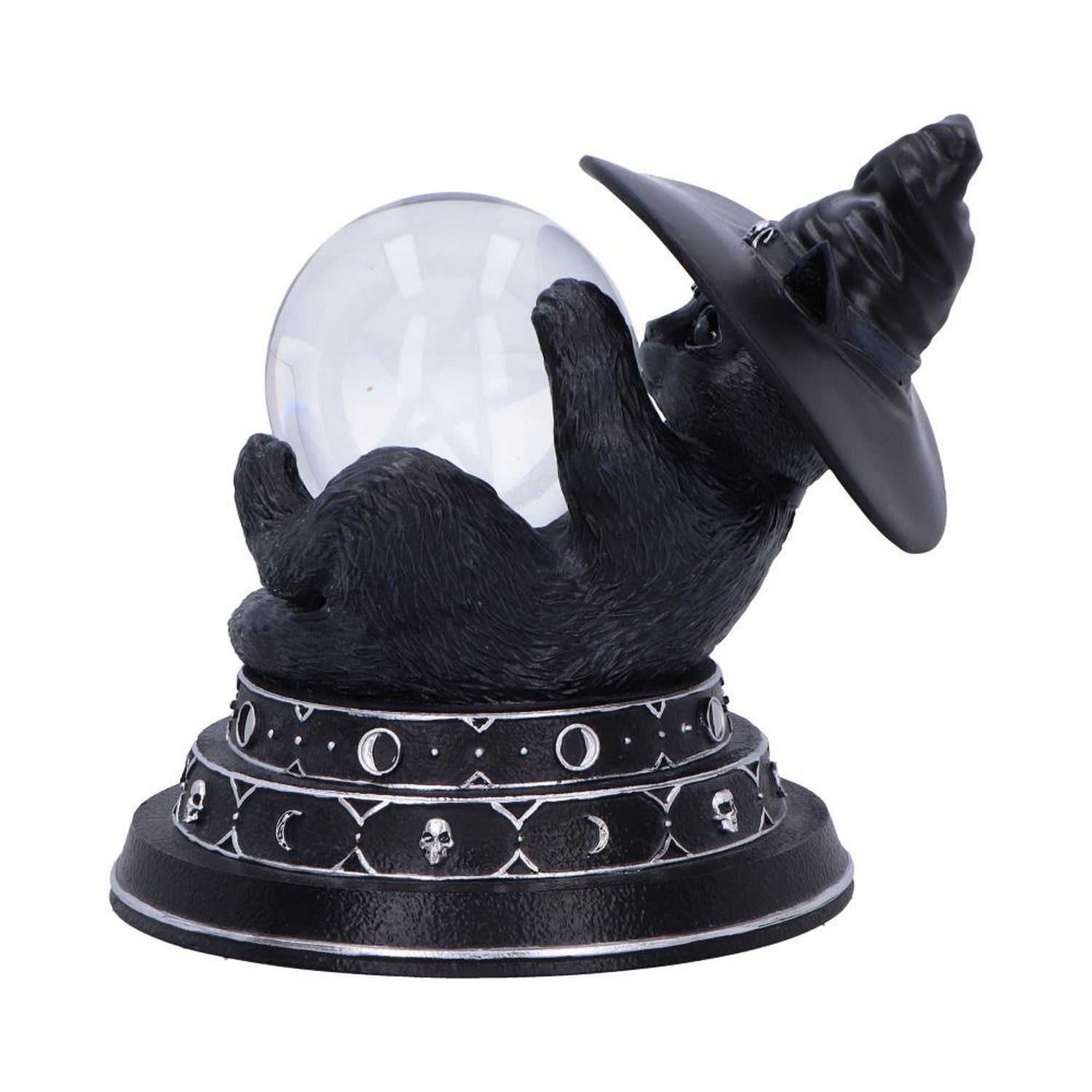 Cult Cuties Purrah Witch Cat Ornament Holding a Crystal Ball B6979A25