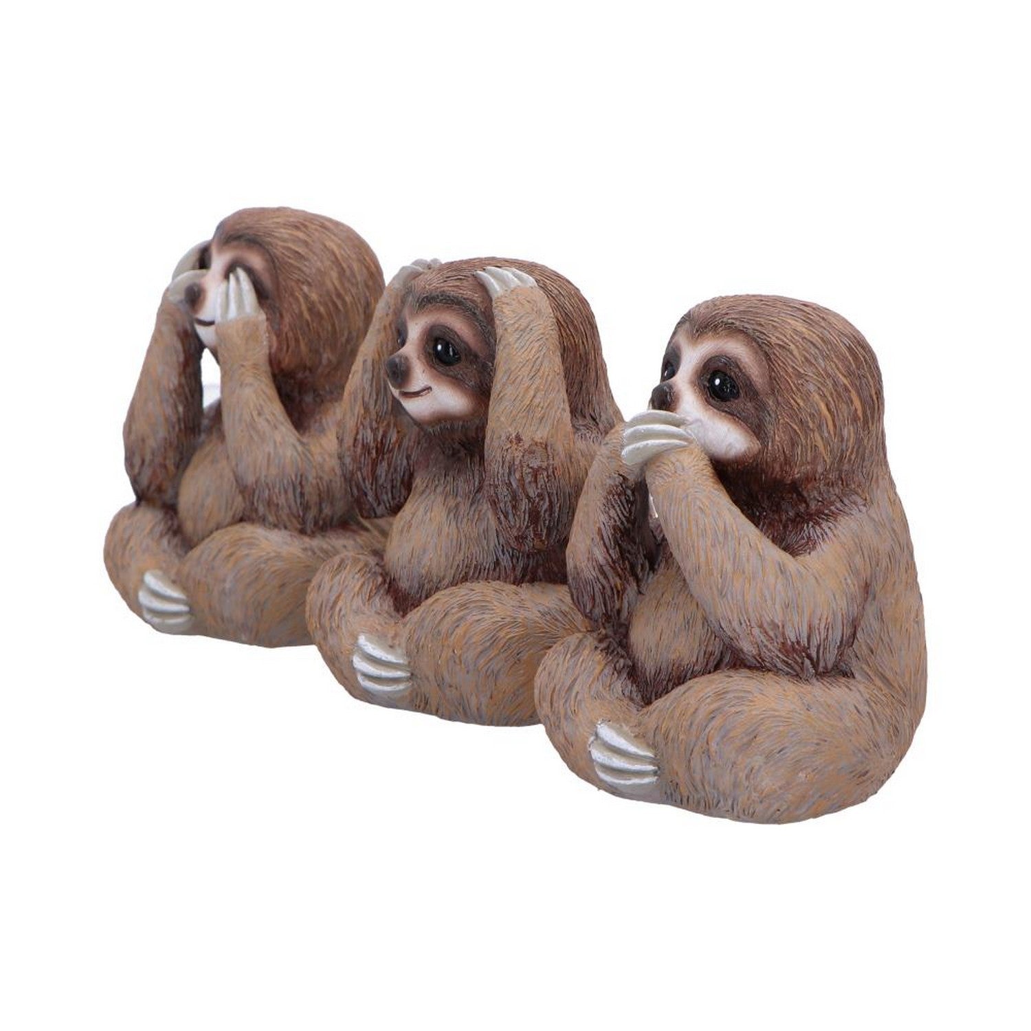 Three Wise Sloths Figurines by Nemesis Now B7025M25