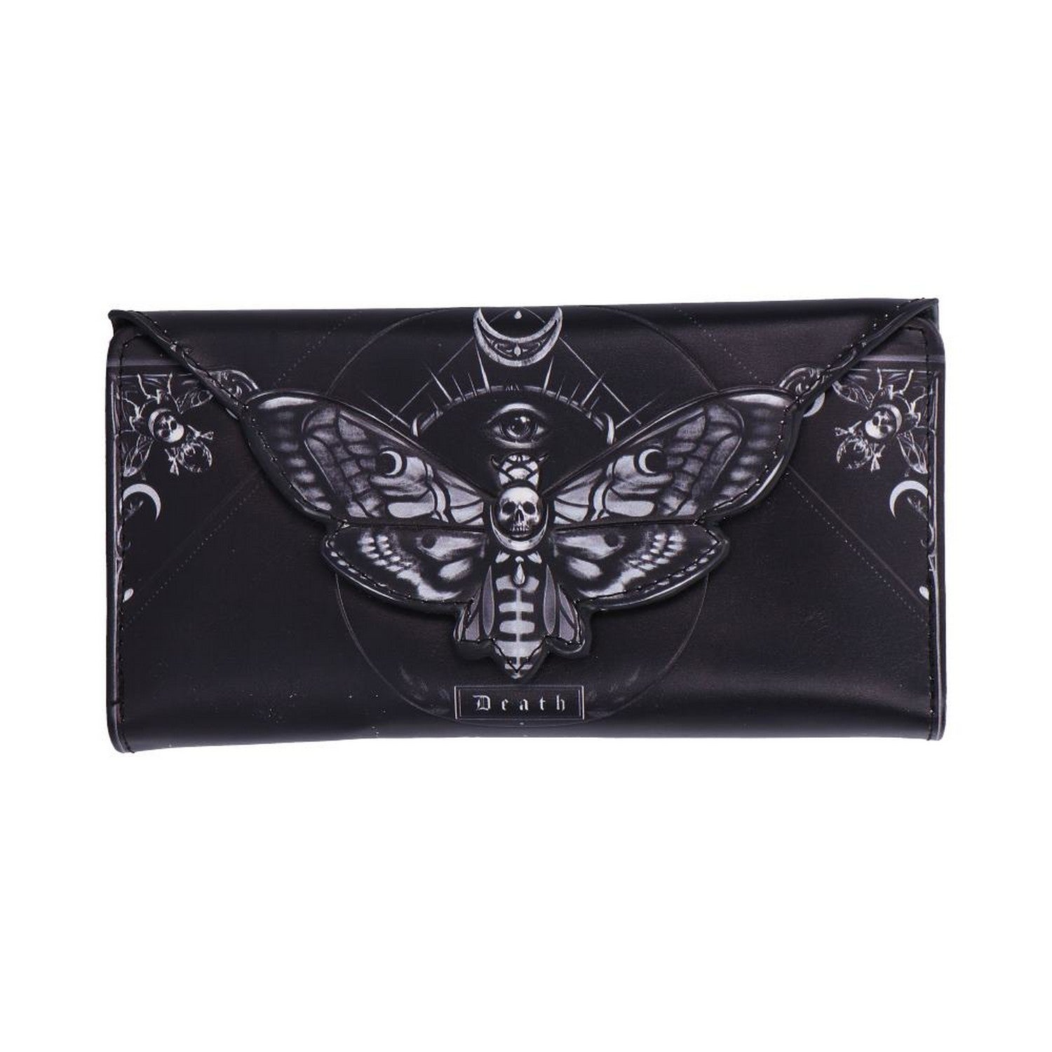 Deaths Head Moth Embossed Purse 9.5cm B7258C25