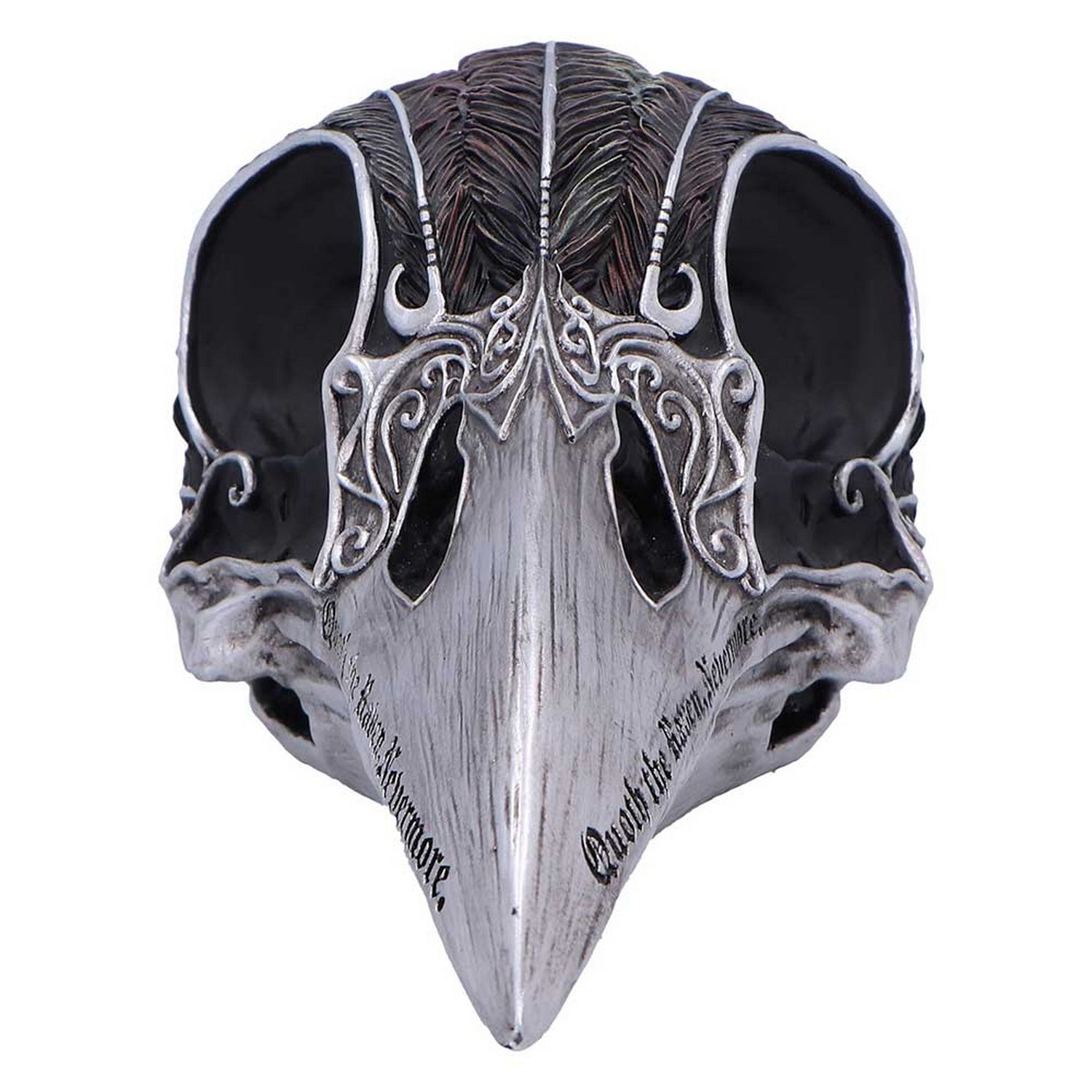 Quoth The Raven Skull Ornament 7.5cm B7367A26