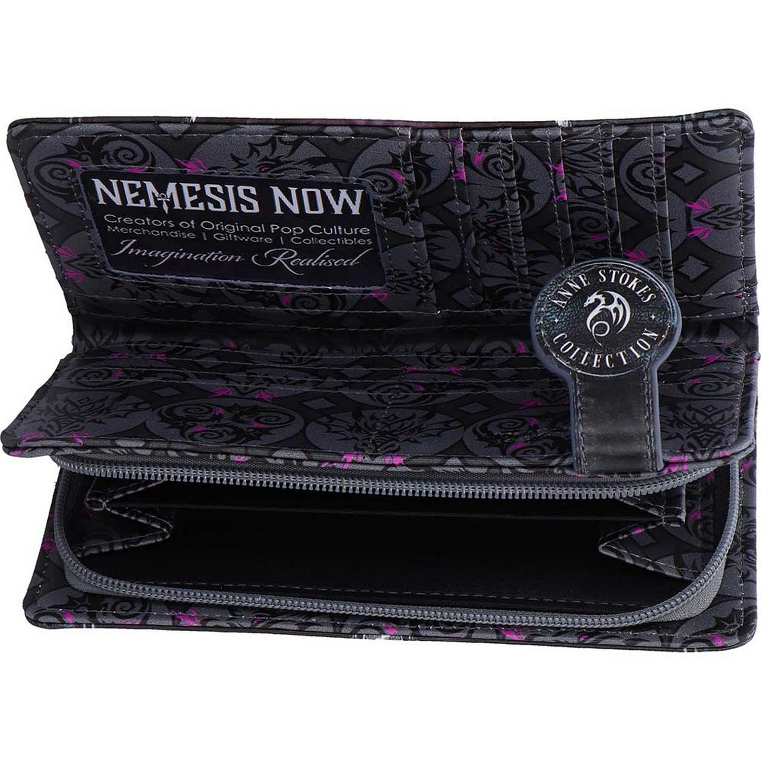 Unzipped Dragon Embossed Purse by Anne Stokes B7394A26