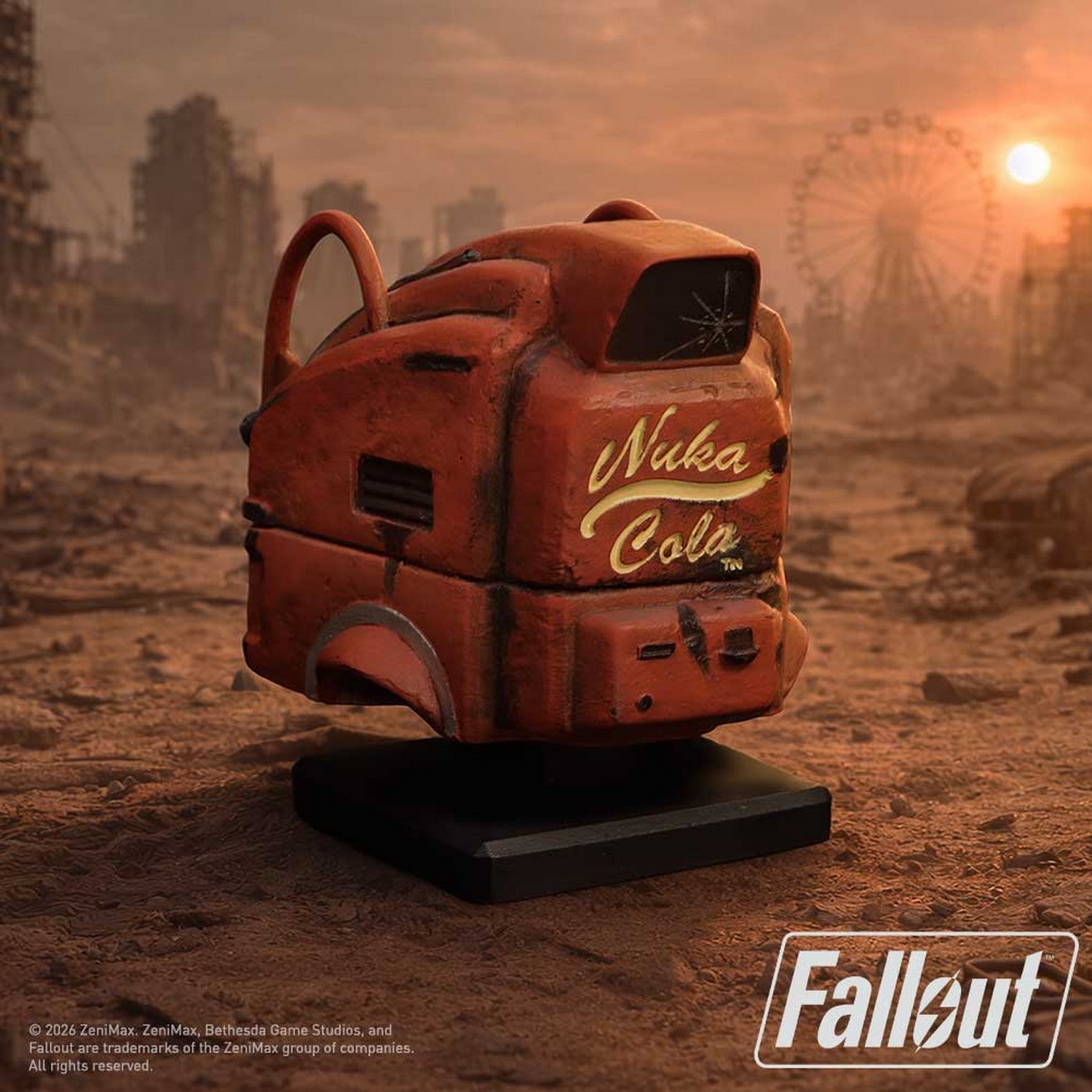 Fallout Nukatron Helmet Miniature Replica Figurine 11cm B7493B26