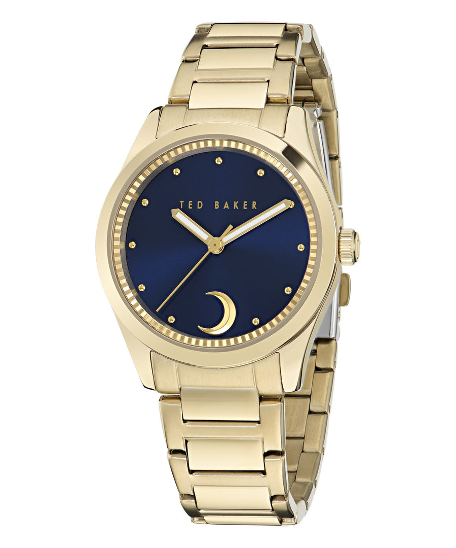 Ted Baker Women’s Fashion 34 mm Blue Dial Two-Tone Bracelet Watch BKPCLF506