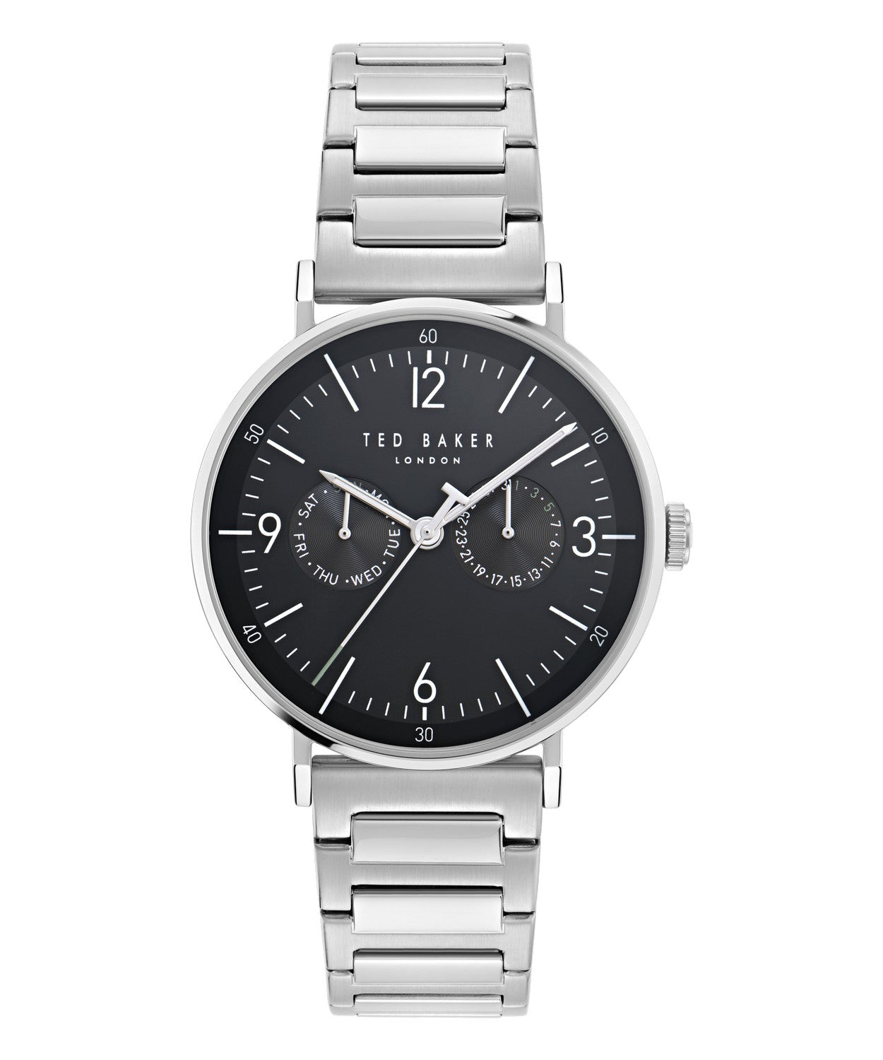 Ted Baker Men’s Phylipa Gents 41 mm Black Dial Mesh Bracelet Watch BKPPGF406