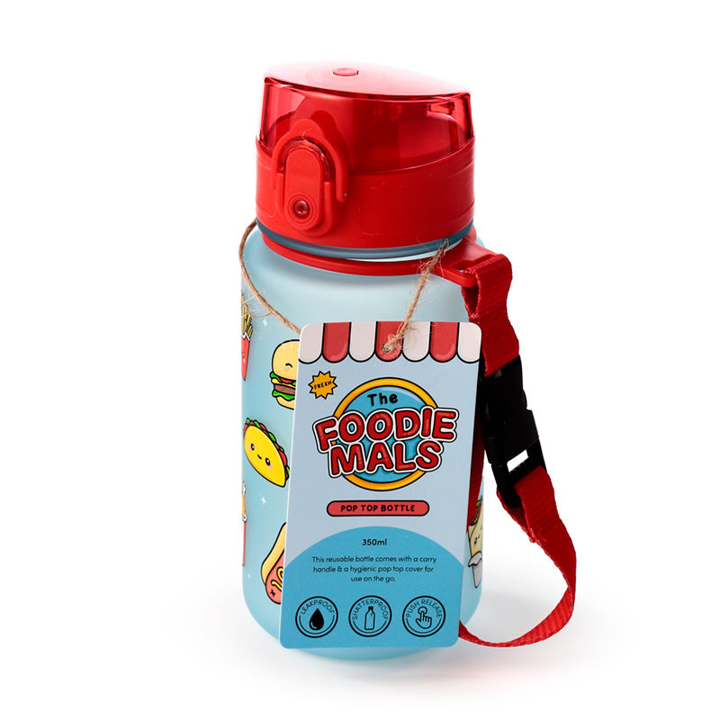 Foodiemals Pop Top 350ml Shatterproof Children's Bottle BOT345
