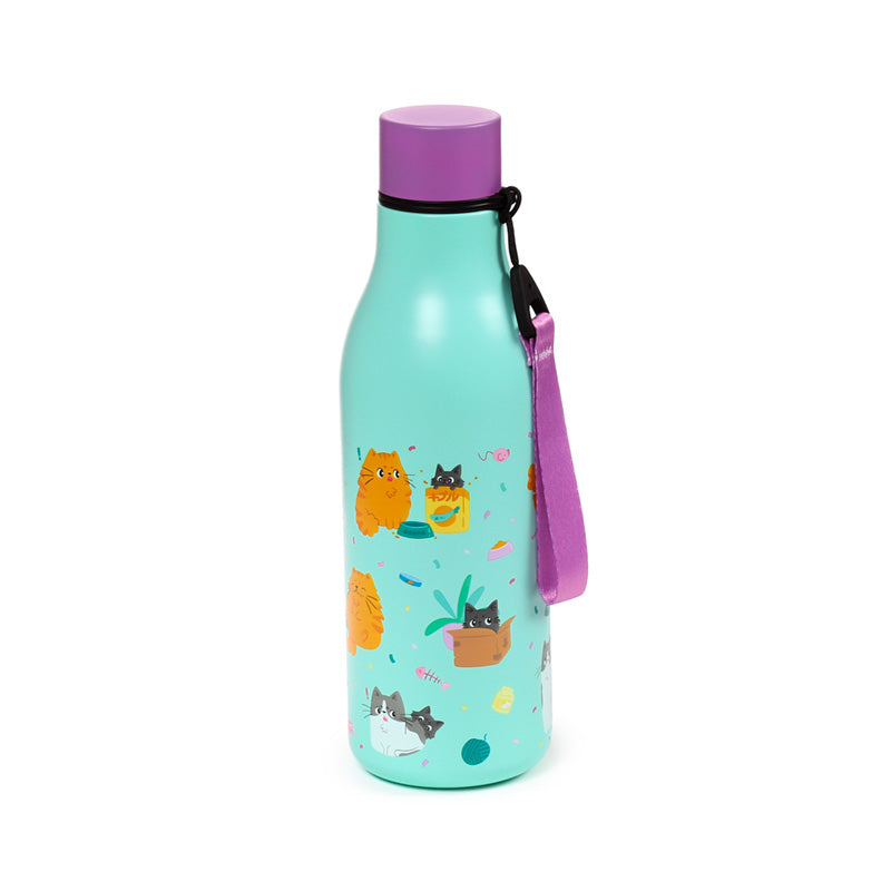 Beans & Co Cats Hot & Cold Drinks Bottle 500ml BOT363
